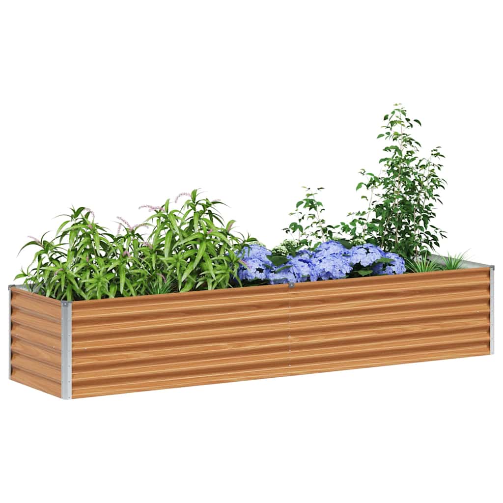 Letto rialzato da giardino Marrone Chiaro 195 x 50 x 36 cm