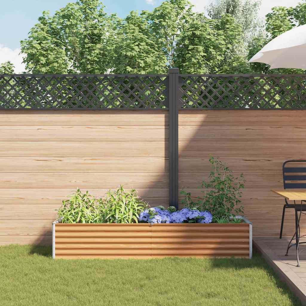 Letto rialzato da giardino Marrone Chiaro 195 x 50 x 36 cm