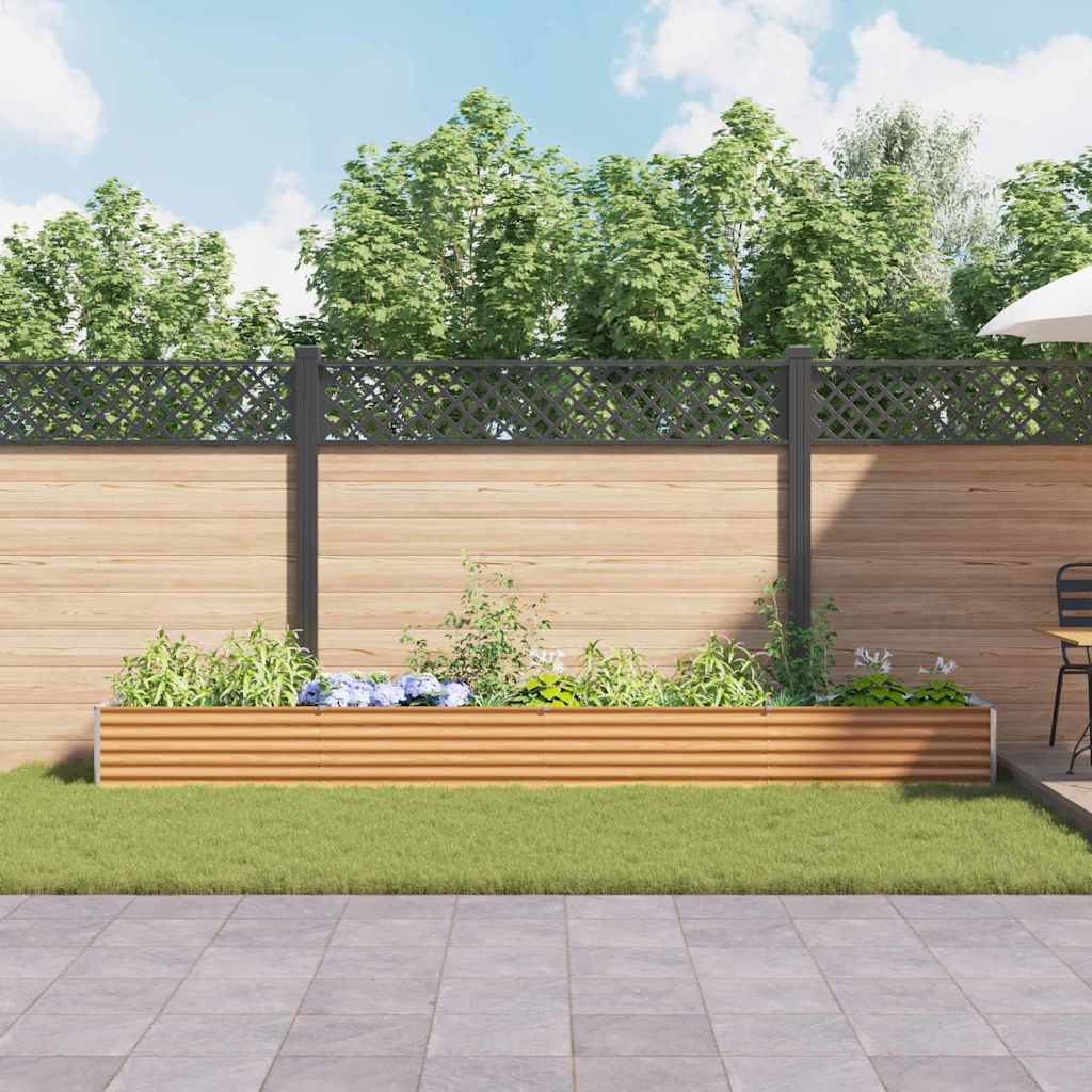 Letto rialzato da giardino Marrone Chiaro 390 x 50 x 36 cm