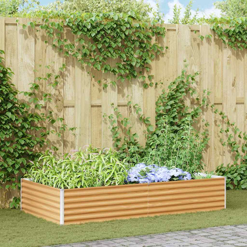 Letto rialzato da giardino Marrone Chiaro 195 x 100 x 36 cm