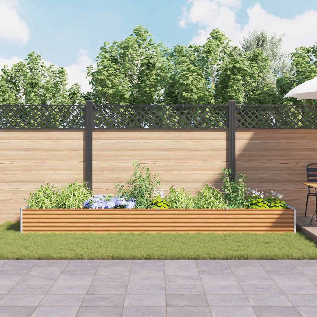 Letto rialzato da giardino Marrone Chiaro 390 x 100 x 36 cm