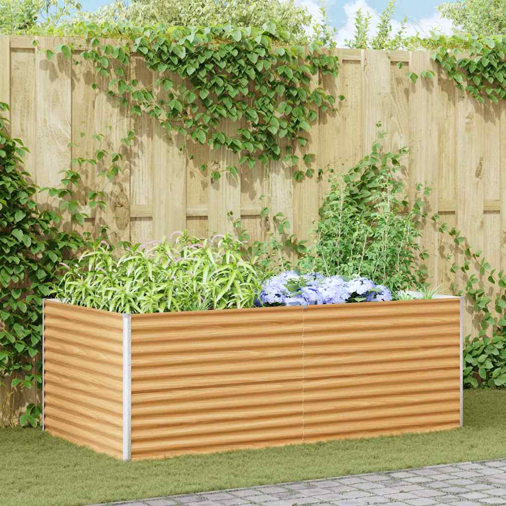 Letto rialzato da giardino Marrone Chiaro 195 x 100 x 68 cm
