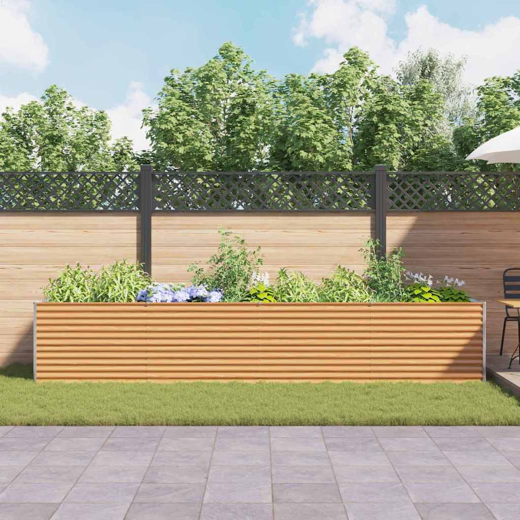 Letto rialzato da giardino Marrone Chiaro 390 x 100 x 68 cm