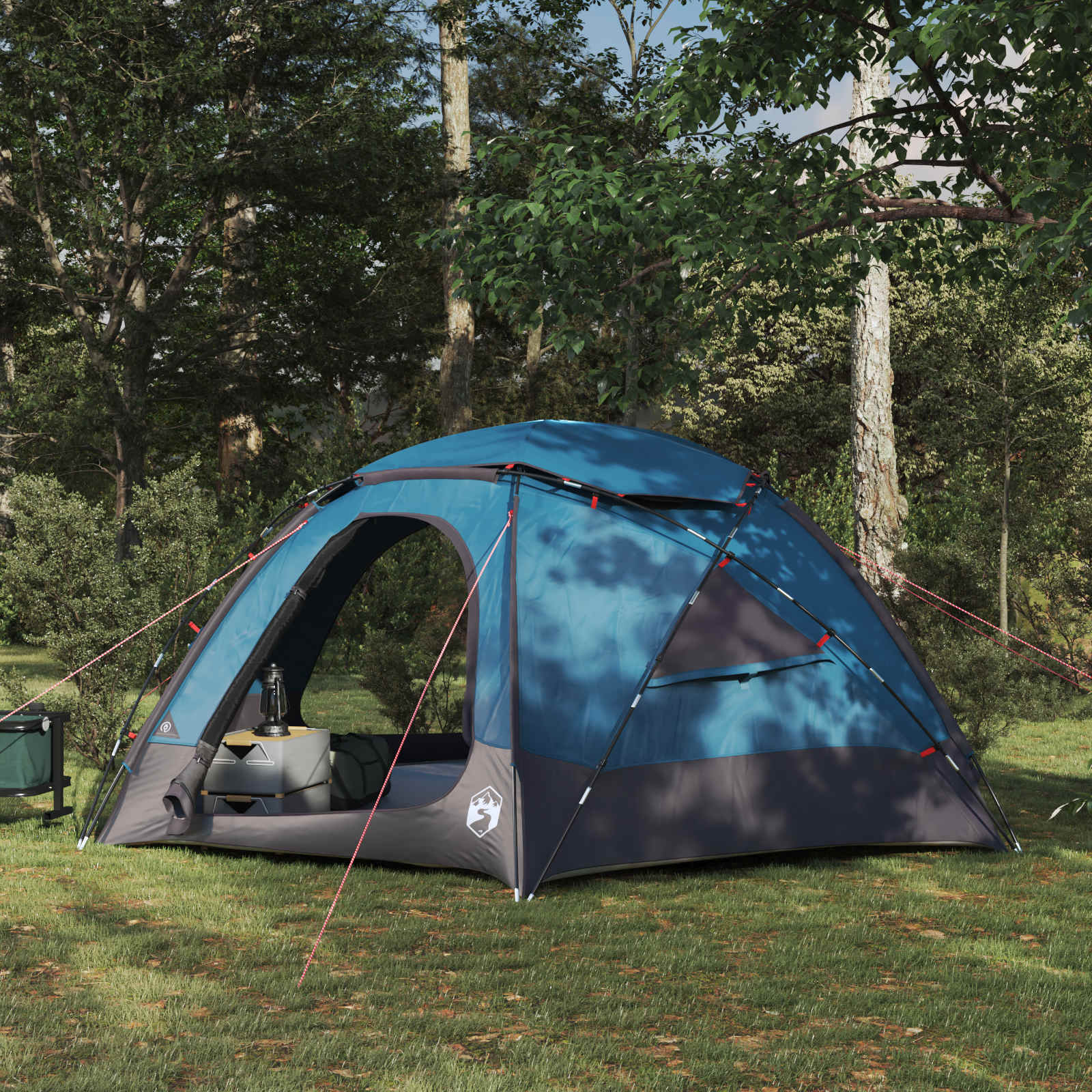Tenda a cupola con tetto rimovibile 4 persona Blu