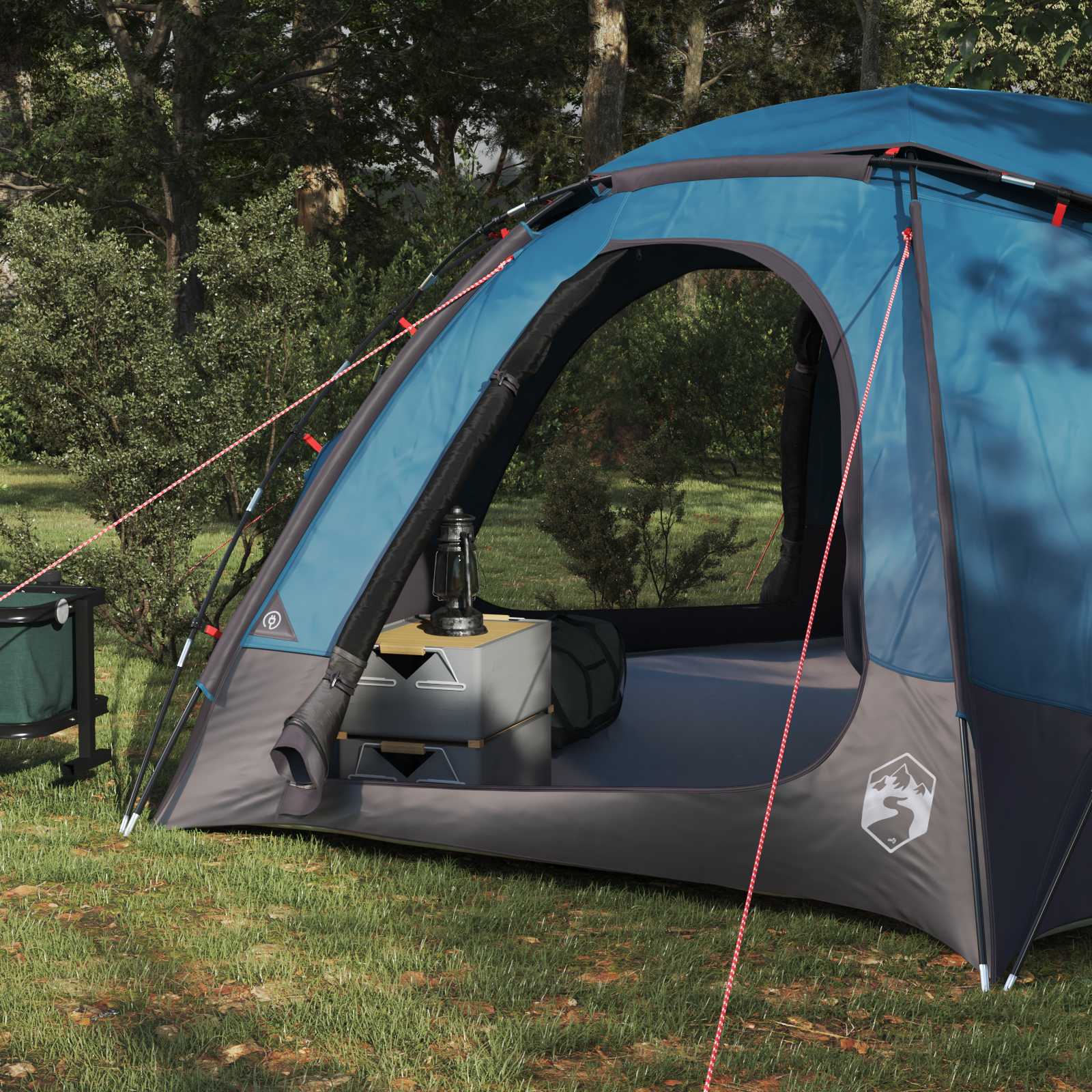 Tenda a cupola con tetto rimovibile 4 persona Blu