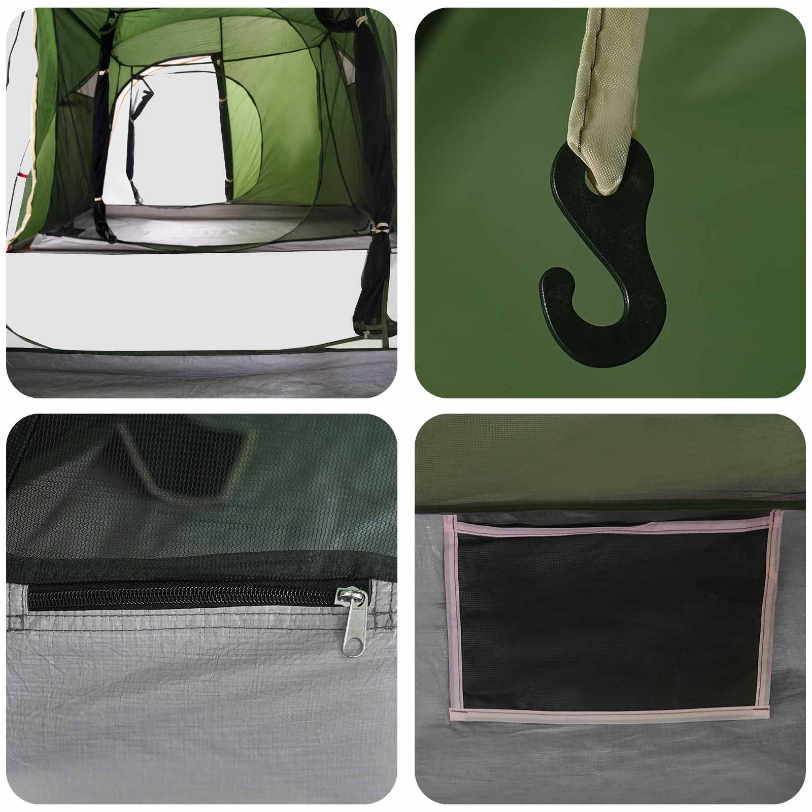 Tenda a tunnel Verde 520 x 260 x 175 cm