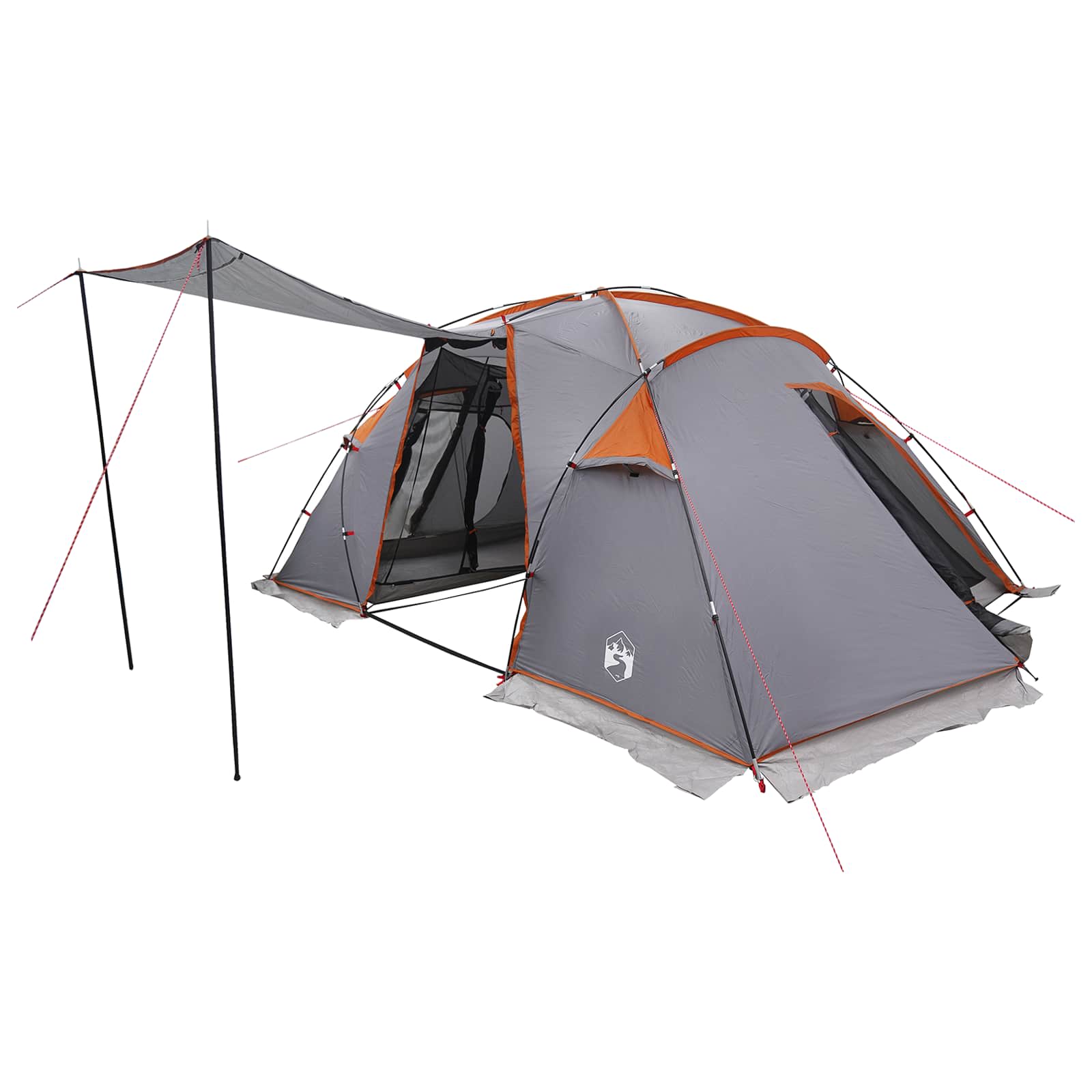 Tenda a tunnel Grigio e arancione 520 x 260 x 175 cm