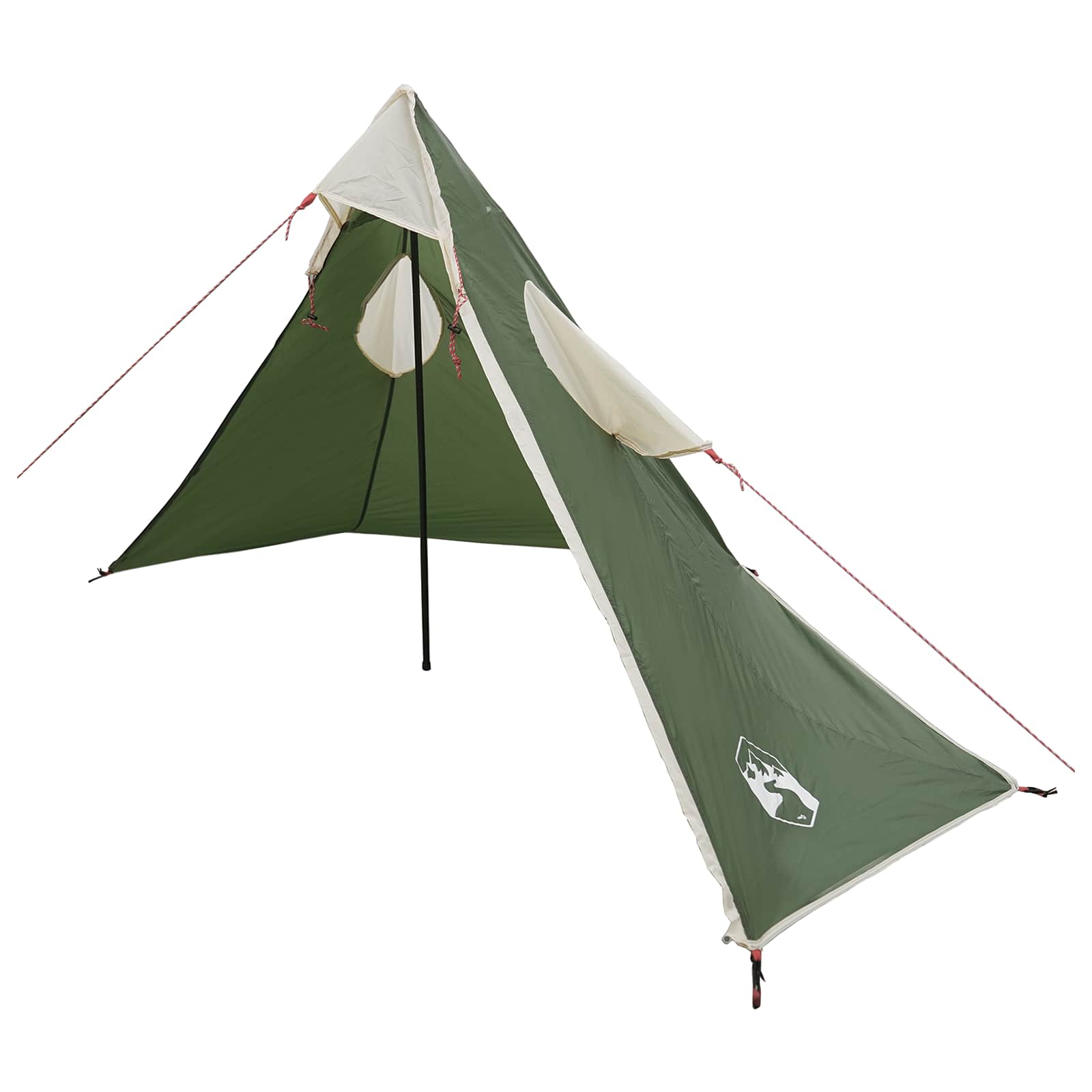 Poncho da pioggia 2-in-1 con cappuccio Verde 262 x 126 x 130 cm