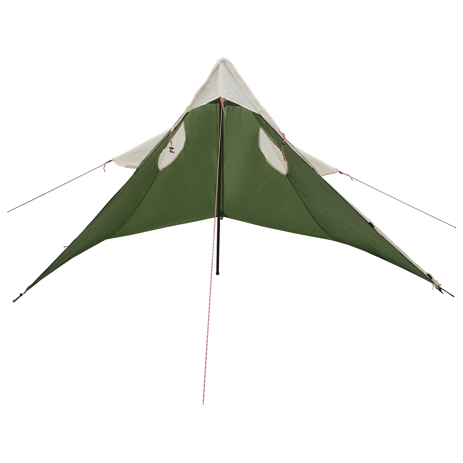 Poncho da pioggia 2-in-1 con cappuccio Verde 262 x 126 x 130 cm