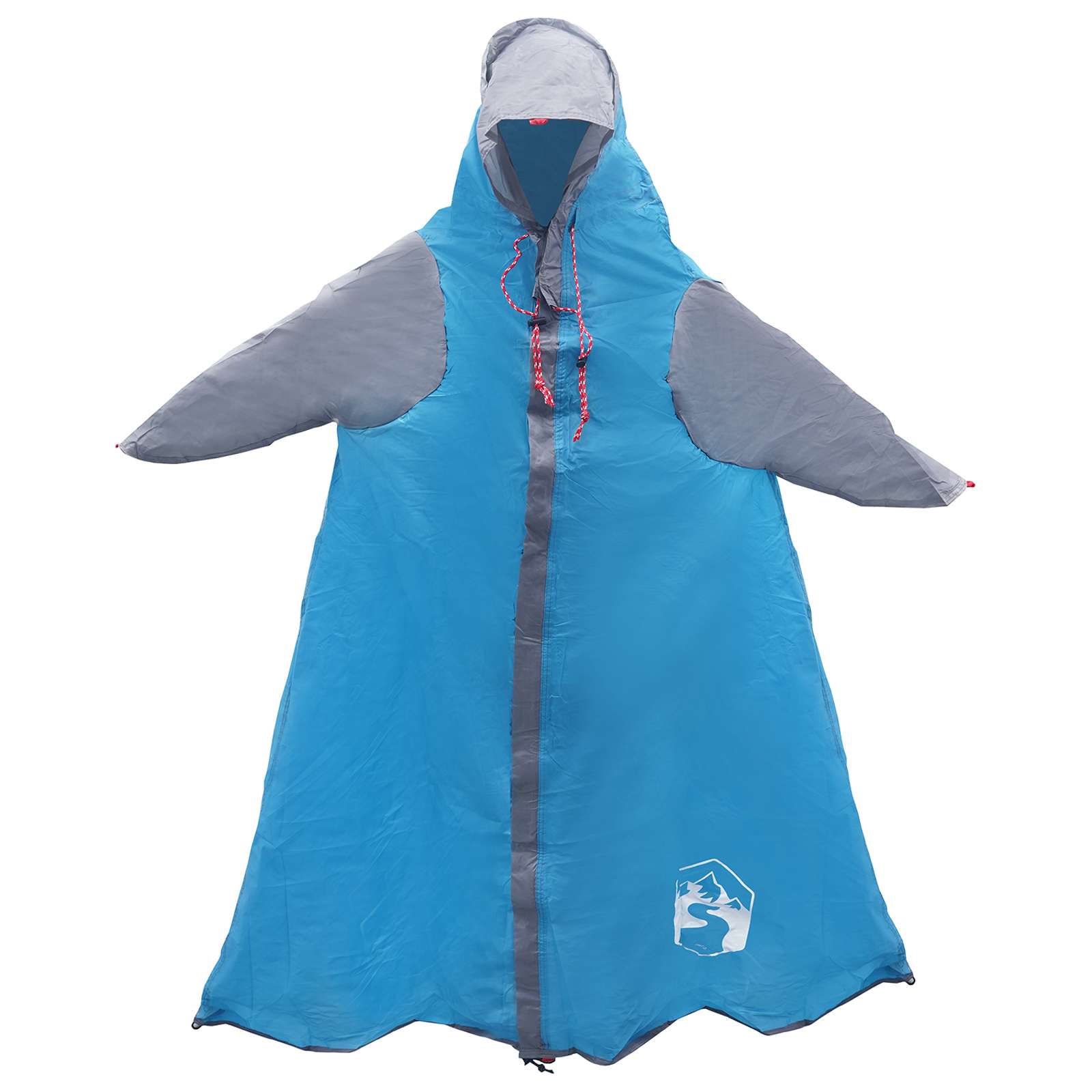 Poncho da pioggia 2-in-1 con cappuccio Blu 262 x 126 x 130 cm