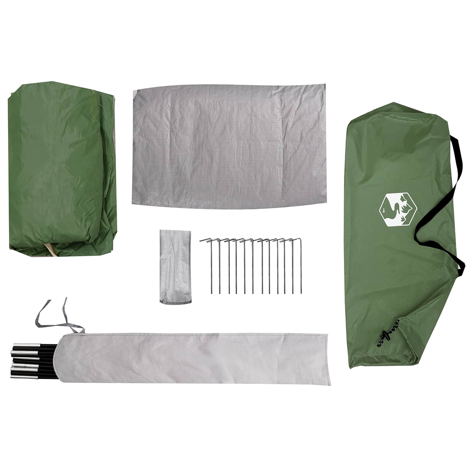 Tenda da backpacking Verde 222 x 85 x 125 cm