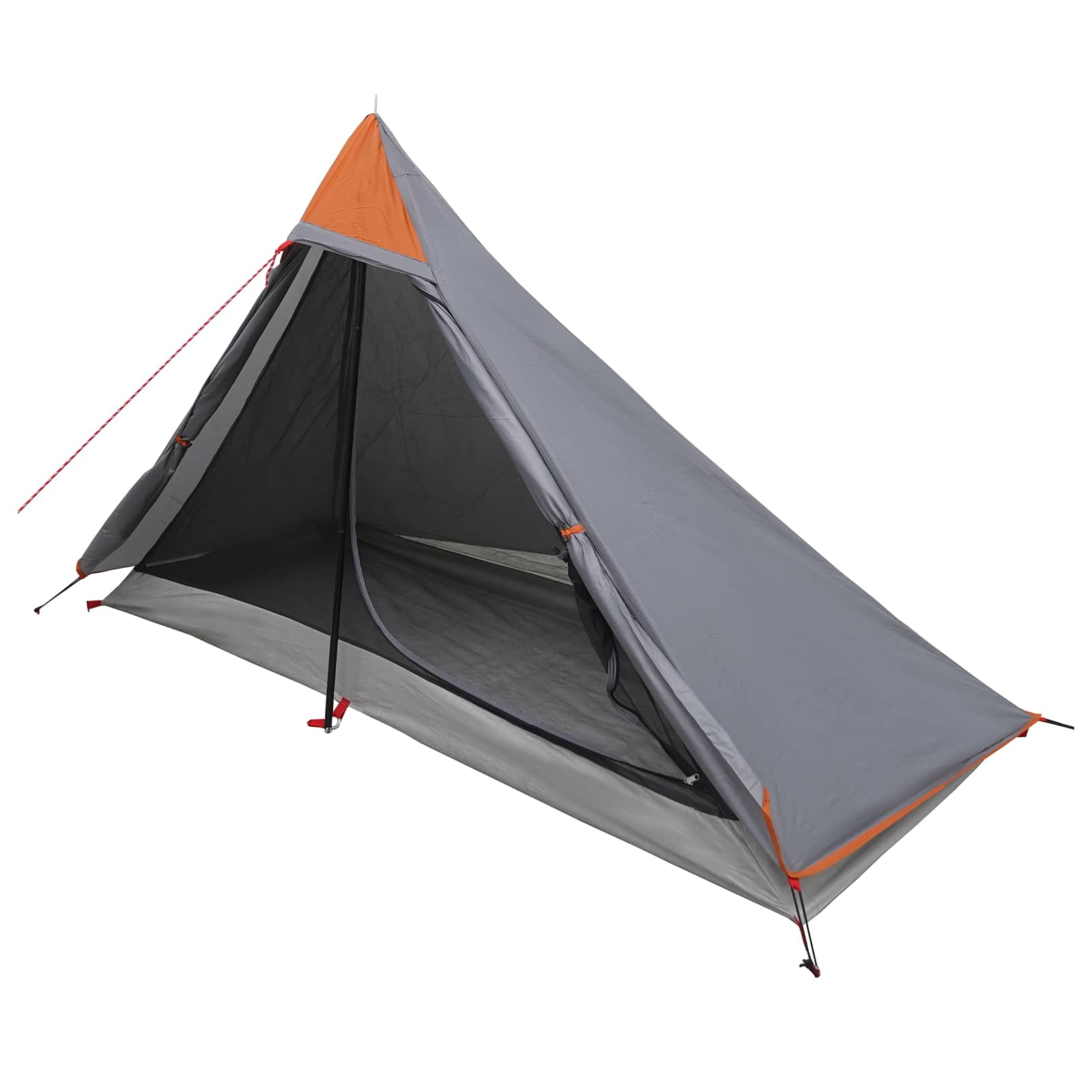 Tenda da backpacking Grigio e arancione 222 x 85 x 125 cm