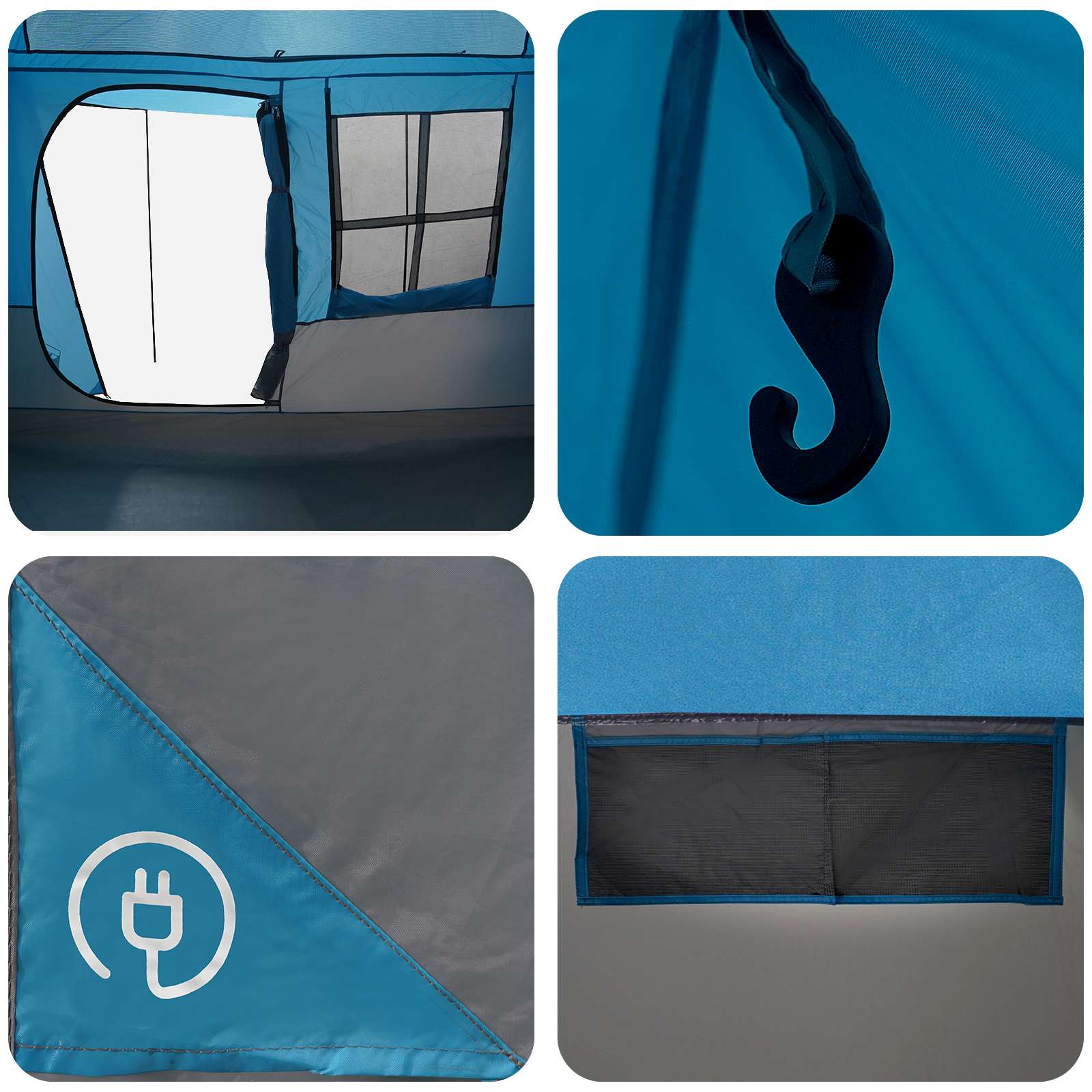 Tenda a tunnel Blu 275 x 240 x 200 cm