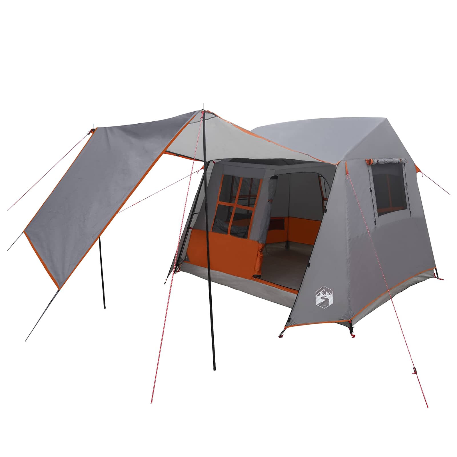 Tenda a tunnel Grigio e arancione 275 x 240 x 200 cm