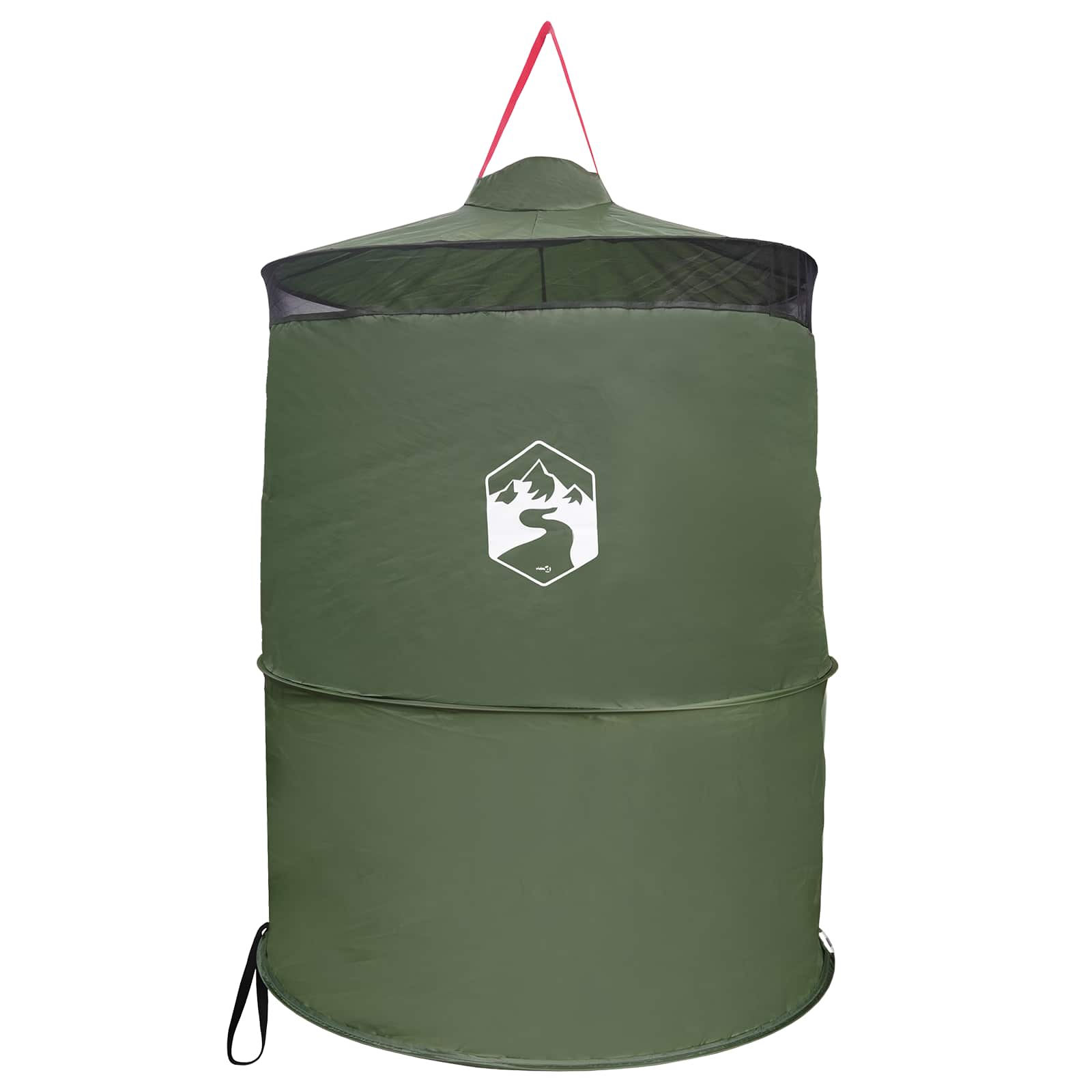 Tenda per toilet pop-up con corda sospesa Verde 97 x 126 cm