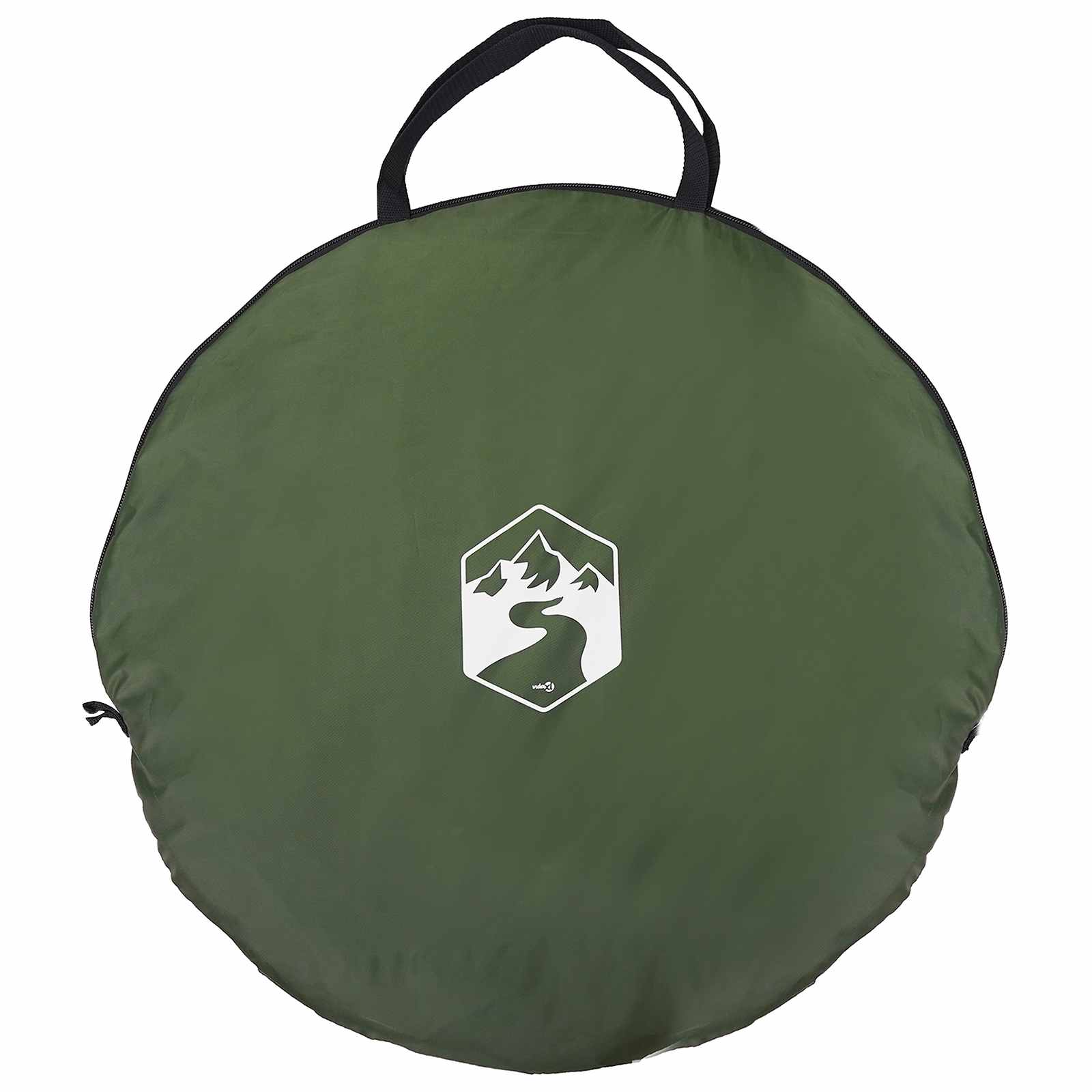 Tenda per toilet pop-up con corda sospesa Verde 97 x 126 cm