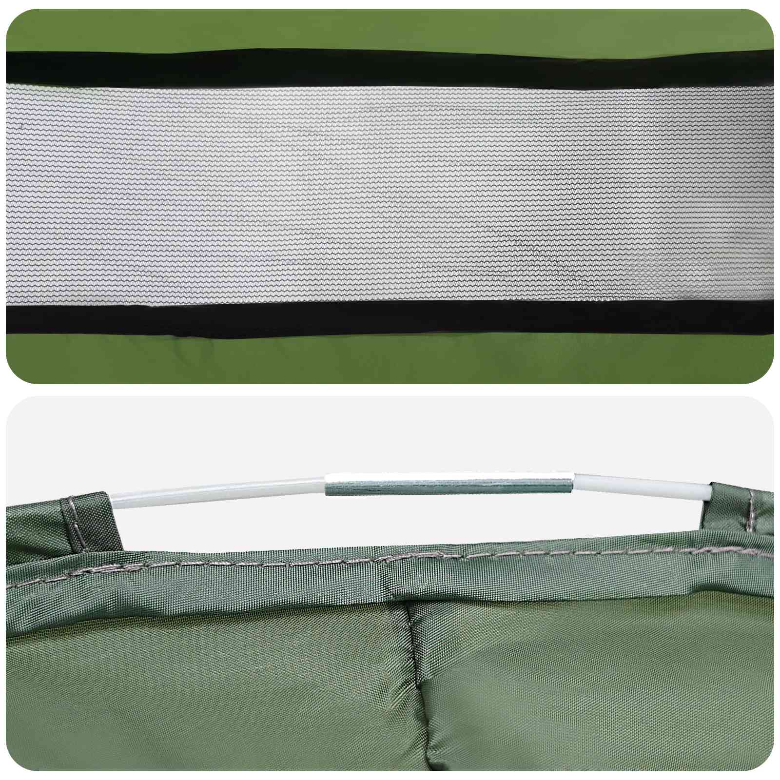 Tenda per toilet pop-up con corda sospesa Verde 97 x 126 cm