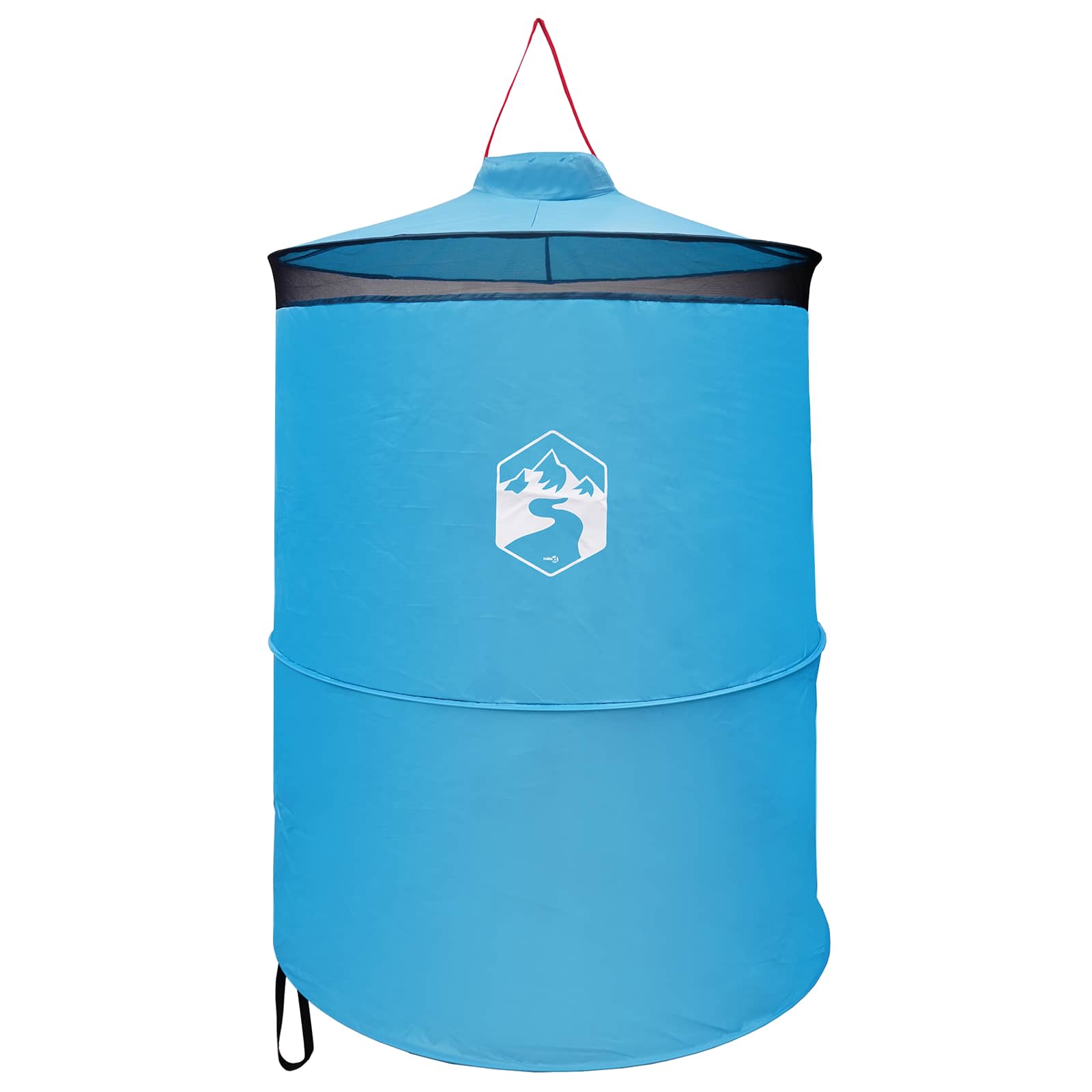 Tenda per toilet pop-up con corda sospesa Blu 97 x 126 cm