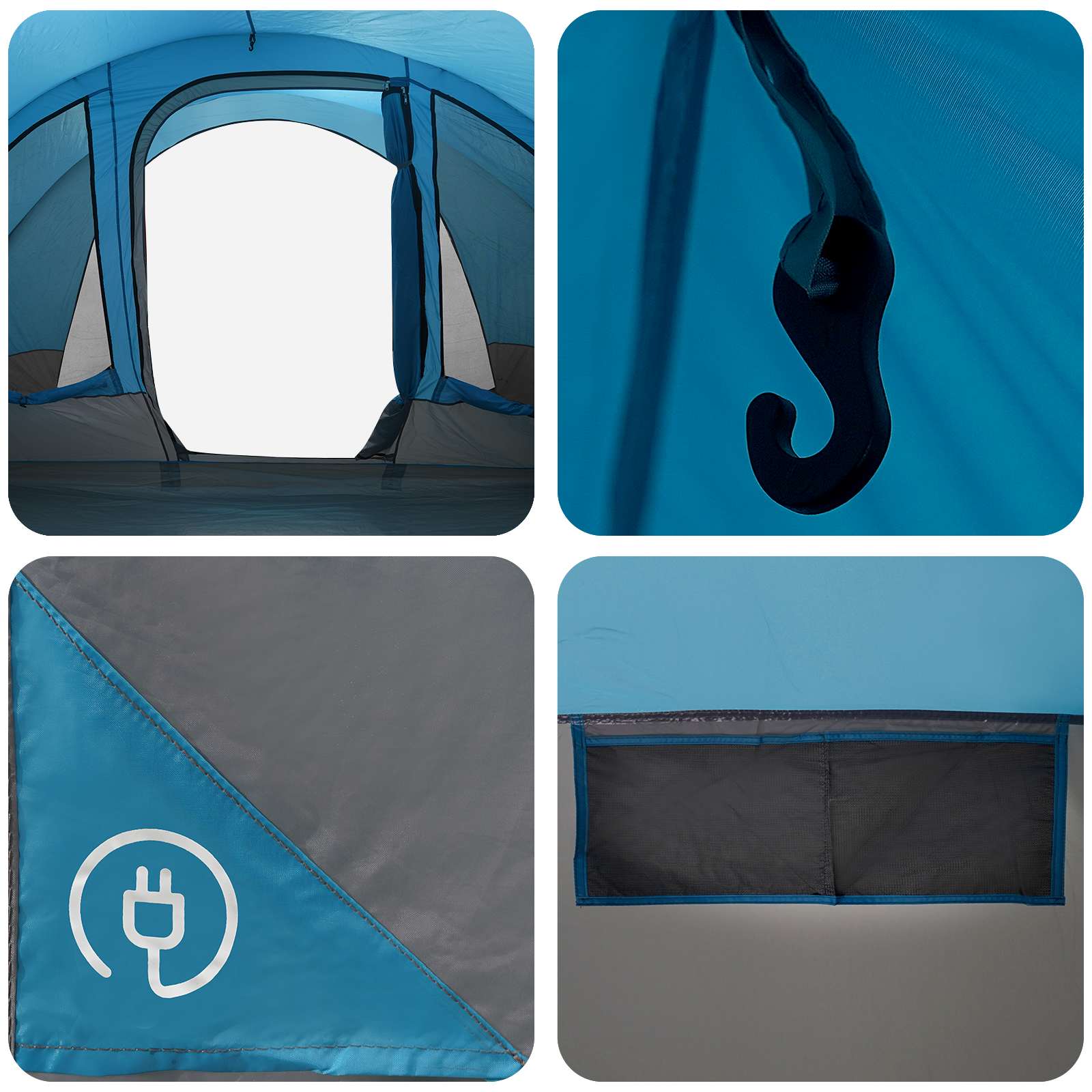 Tenda a tunnel Blu 560 x 395 x 212 cm