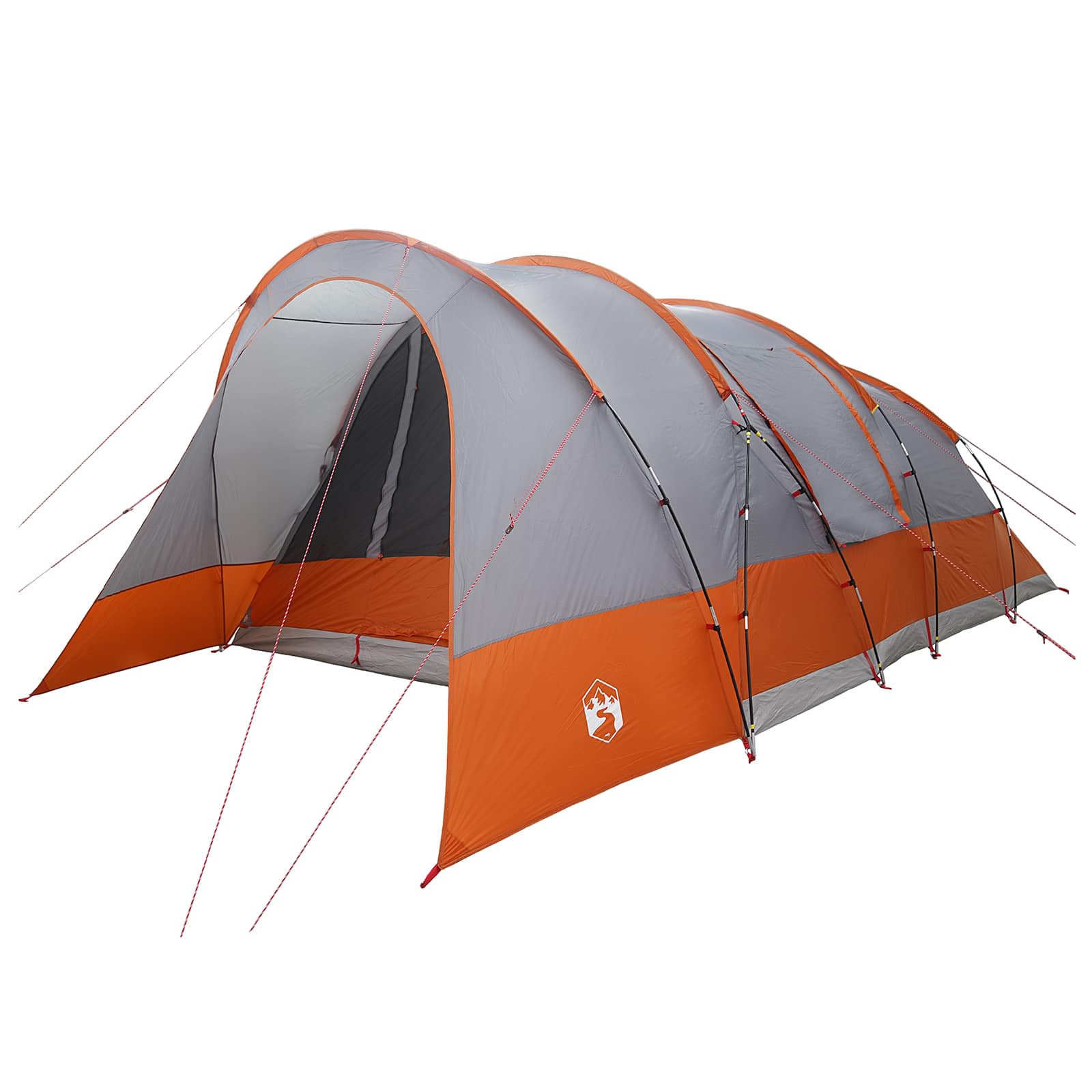 Tenda a tunnel Grigio e arancione 560 x 395 x 212 cm