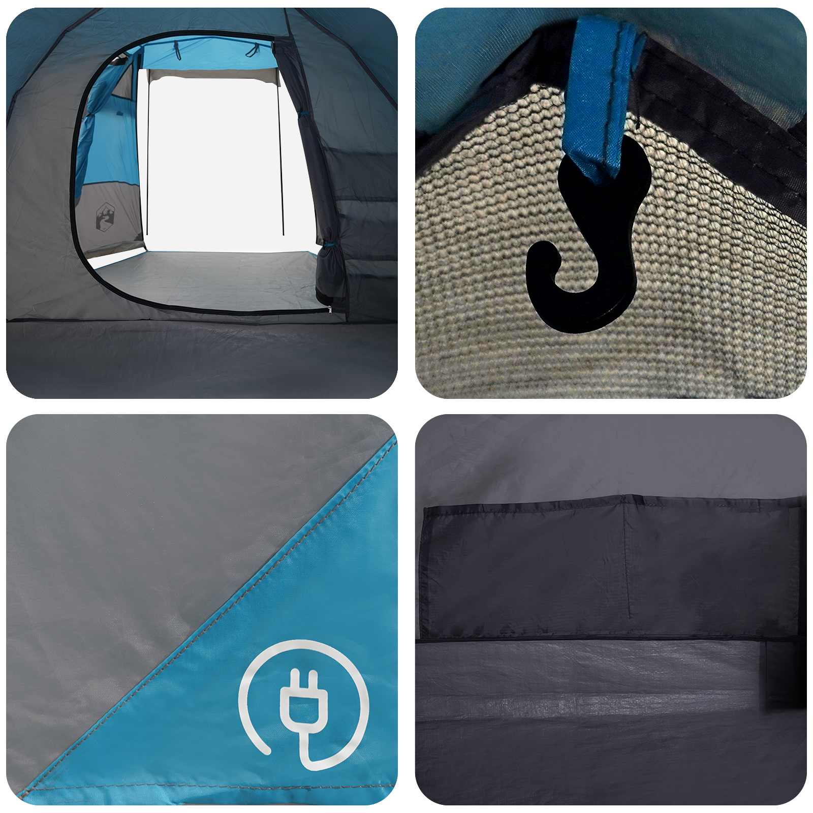 Tenda a tunnel Blu 390 x 215 x 152 cm