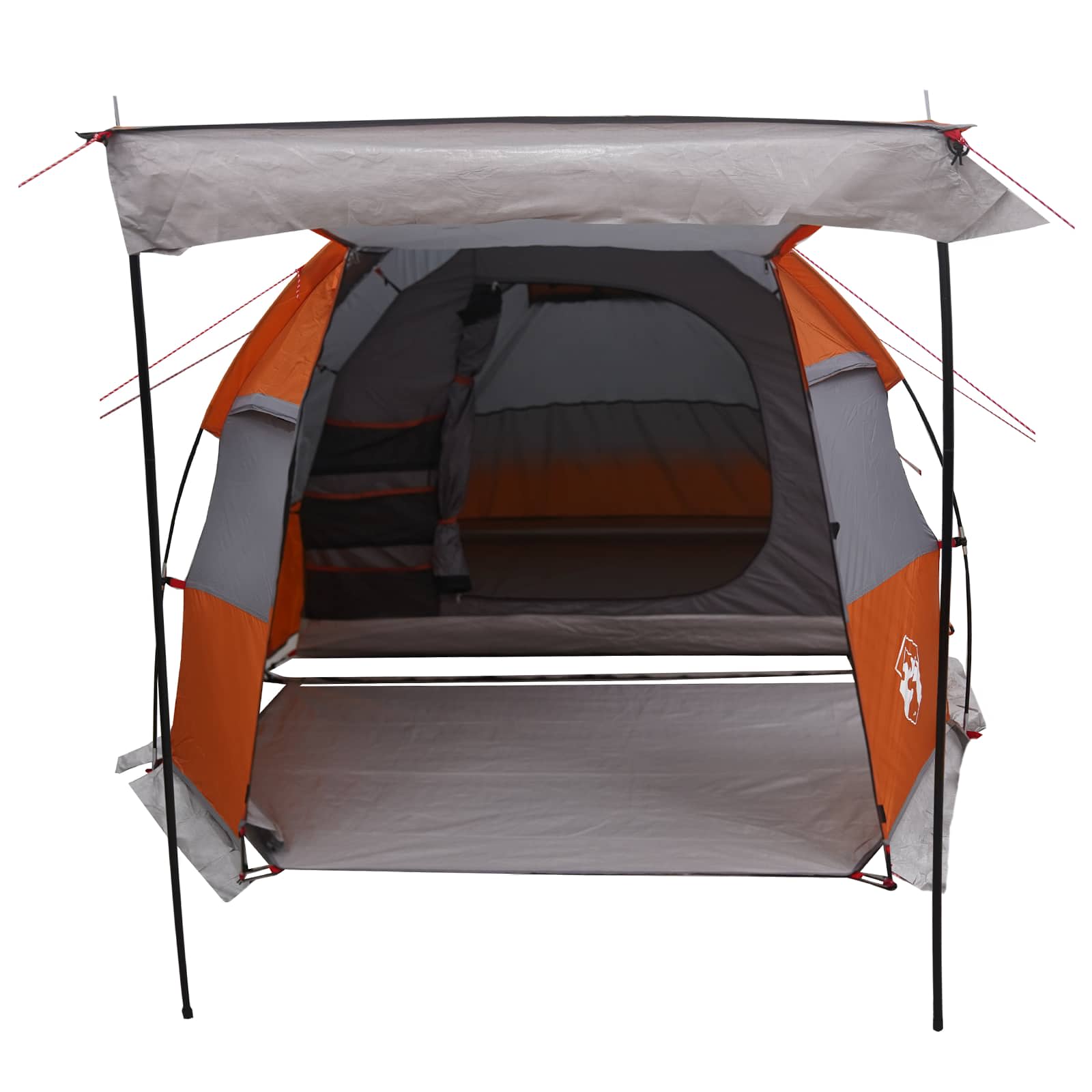 Tenda a tunnel Grigio e arancione 390 x 215 x 152 cm