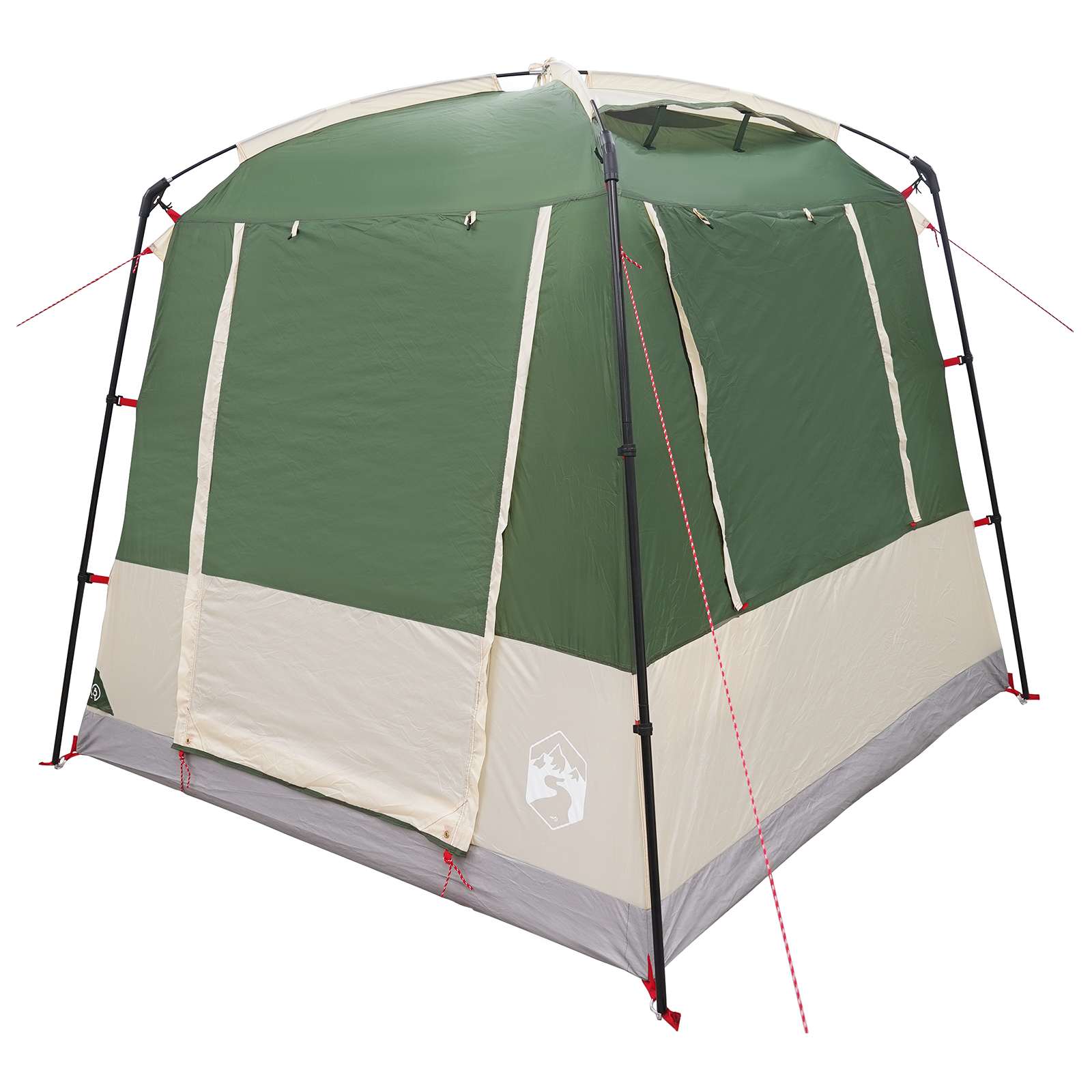 Tenda Party 4 persona Verde Poliestere 185T con rivestimento PU