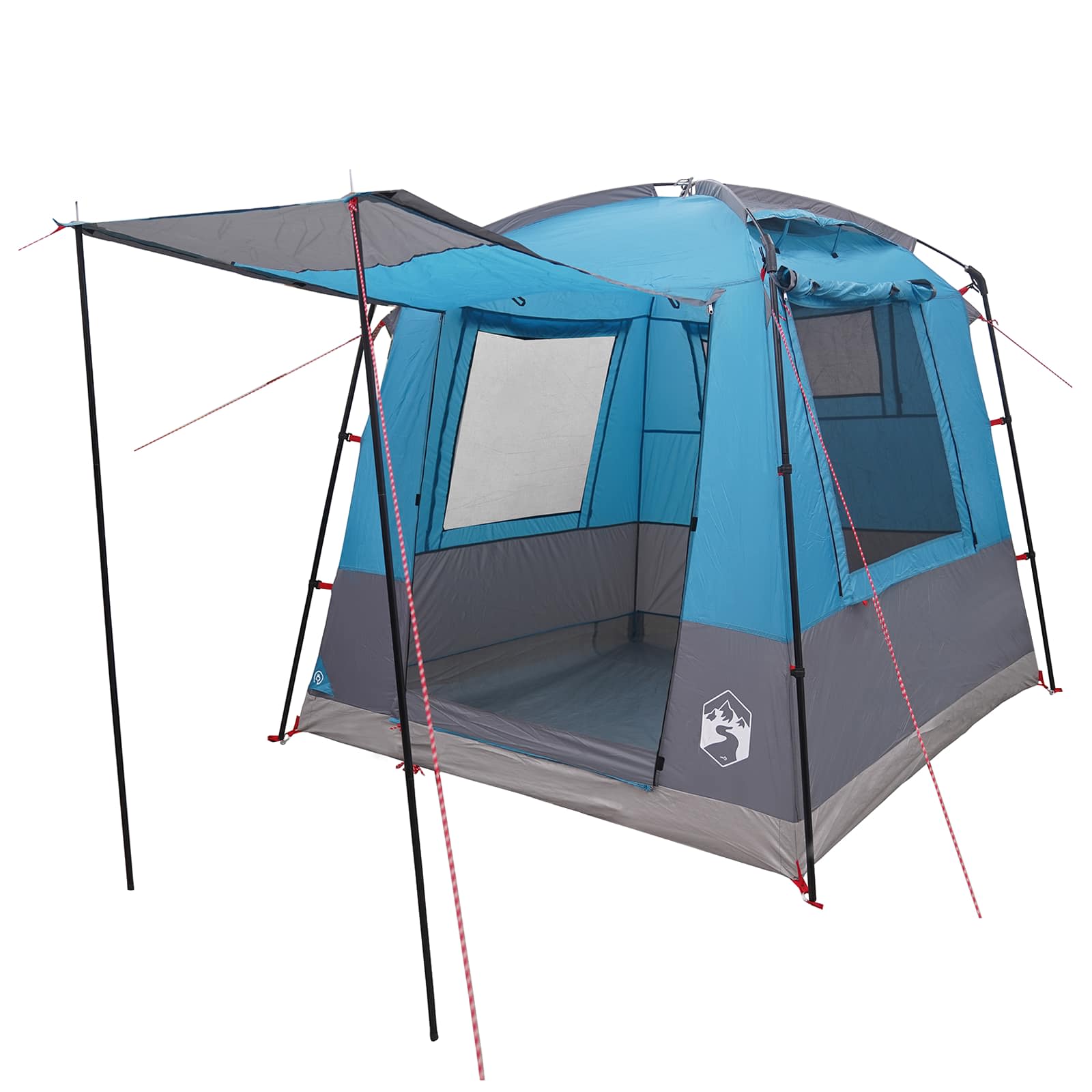 Tenda Party 4 persona Blu Poliestere 185T con rivestimento PU