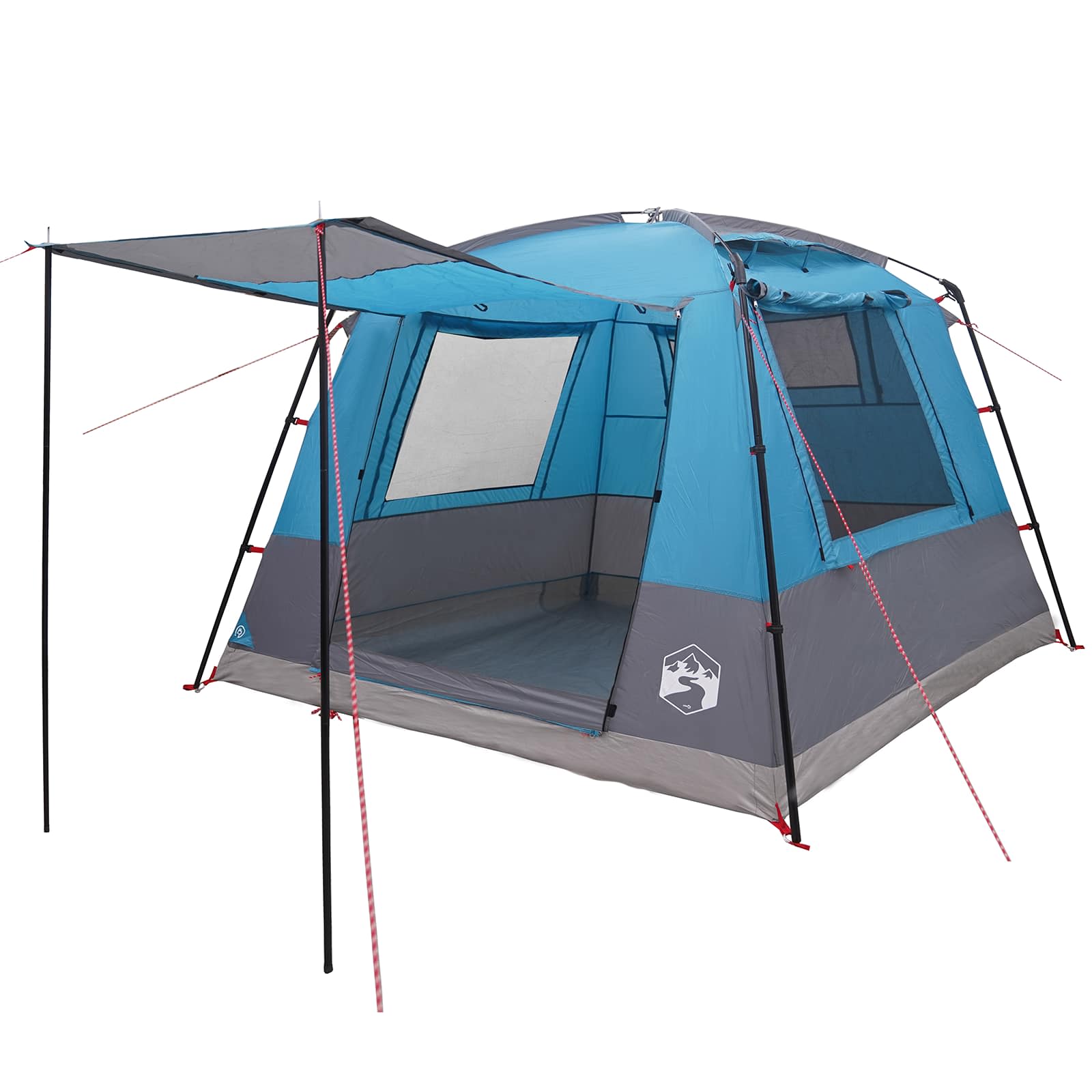 Tenda Party 10 persona Blu Poliestere 185T con rivestimento PU