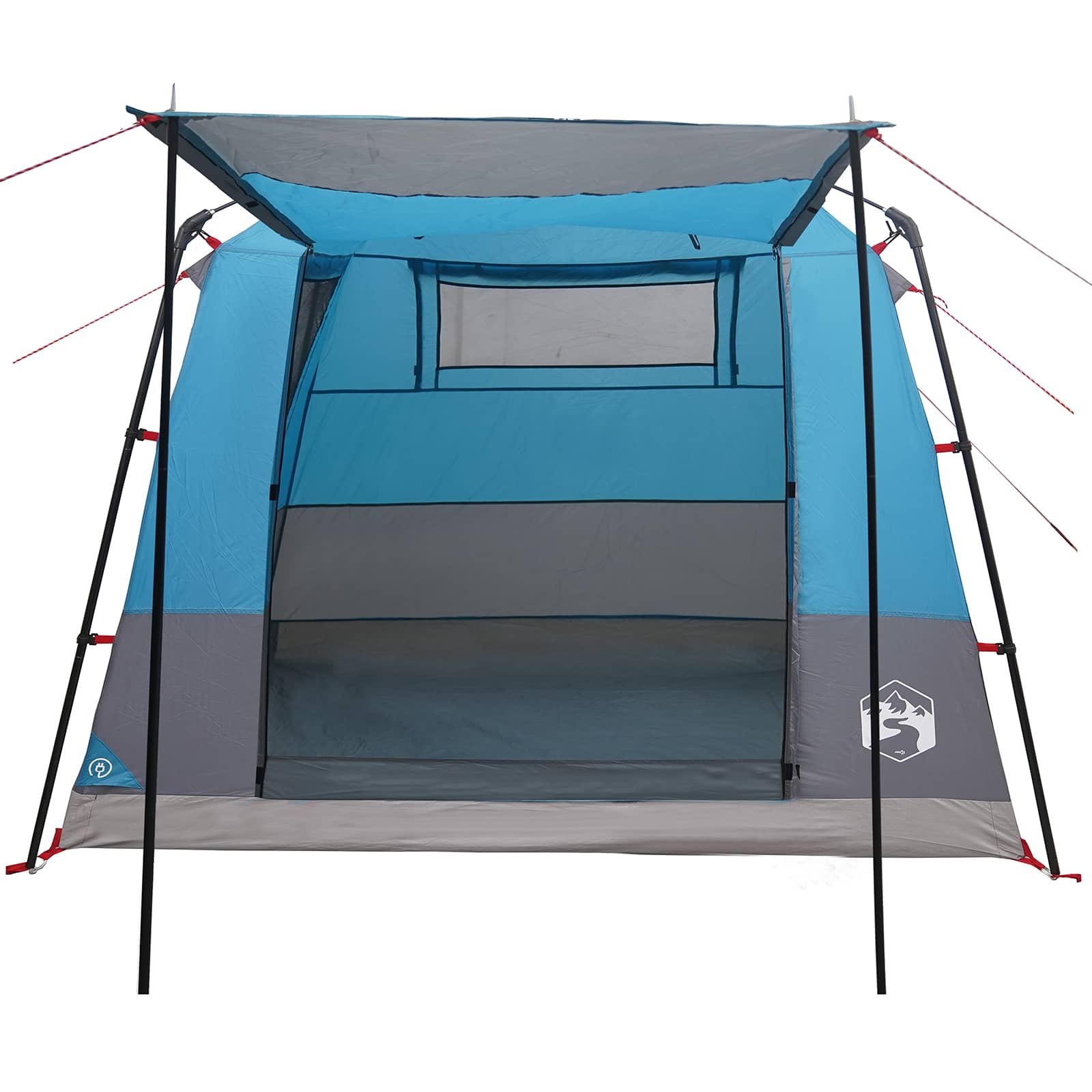 Tenda Party 10 persona Blu Poliestere 185T con rivestimento PU