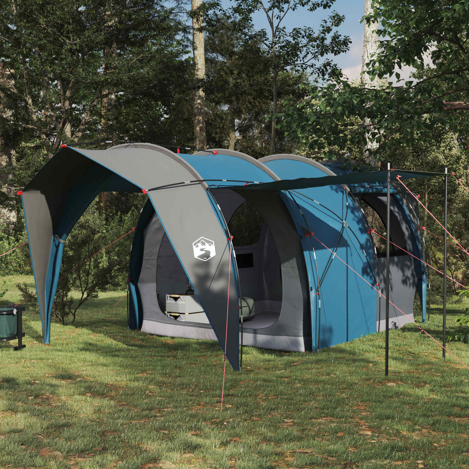 Tenda a tunnel 4 persona Blu
