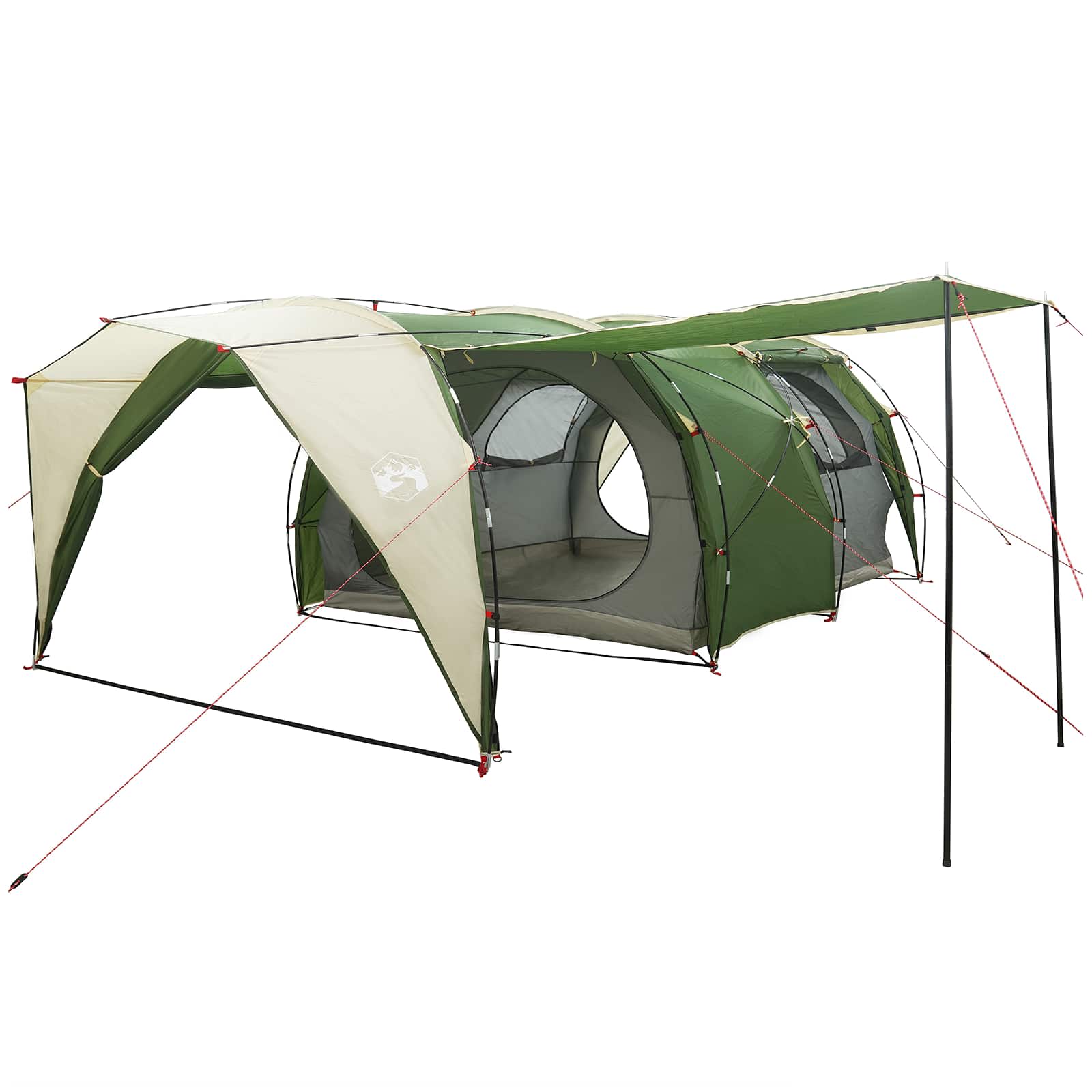 Tenda a tunnel 6 persona Verde