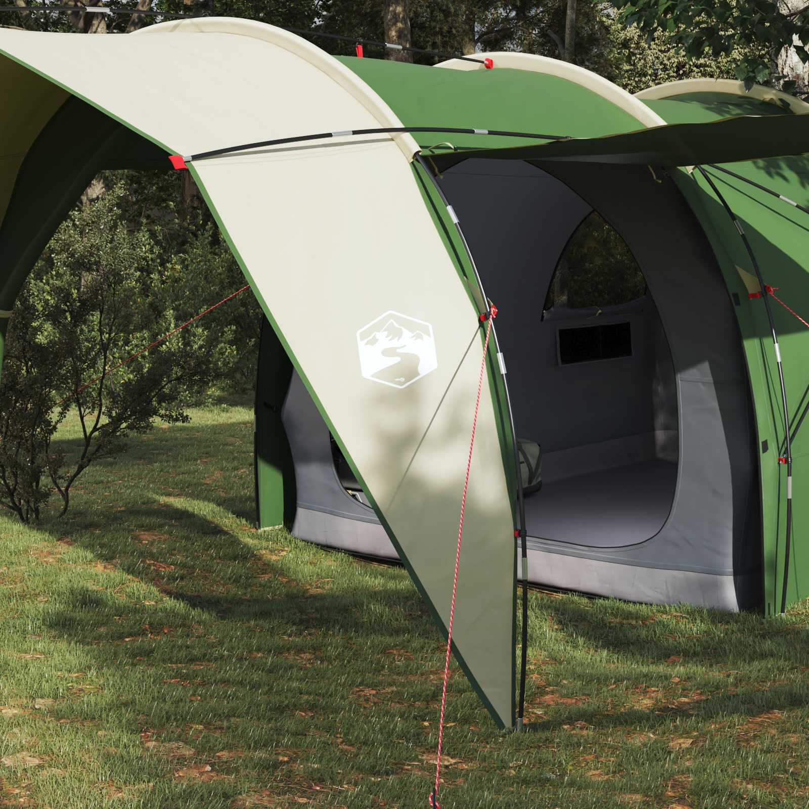 Tenda a tunnel 6 persona Verde