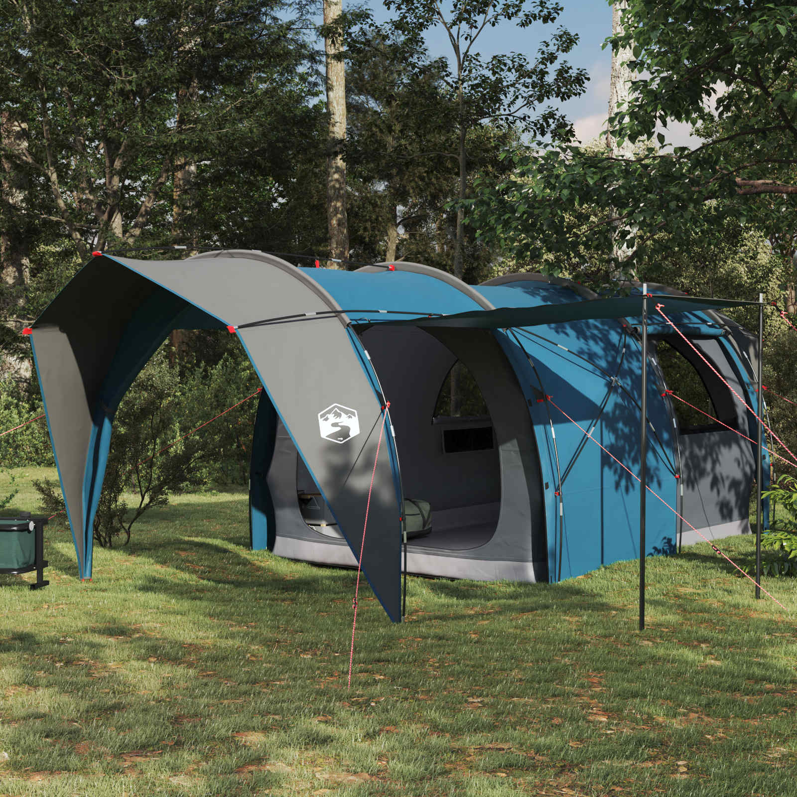 Tenda a tunnel 6 persona Blu