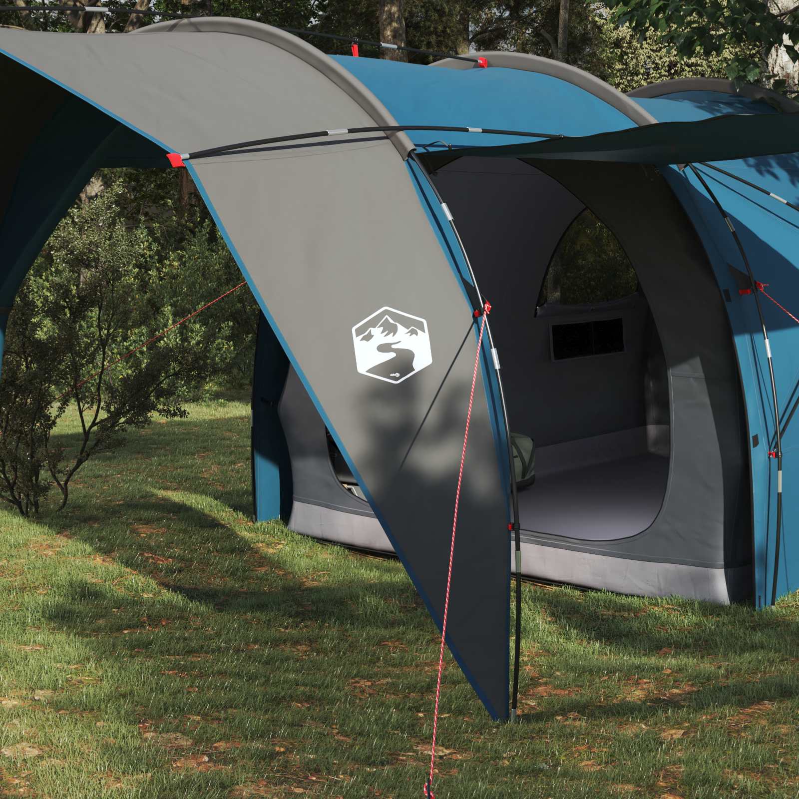 Tenda a tunnel 6 persona Blu