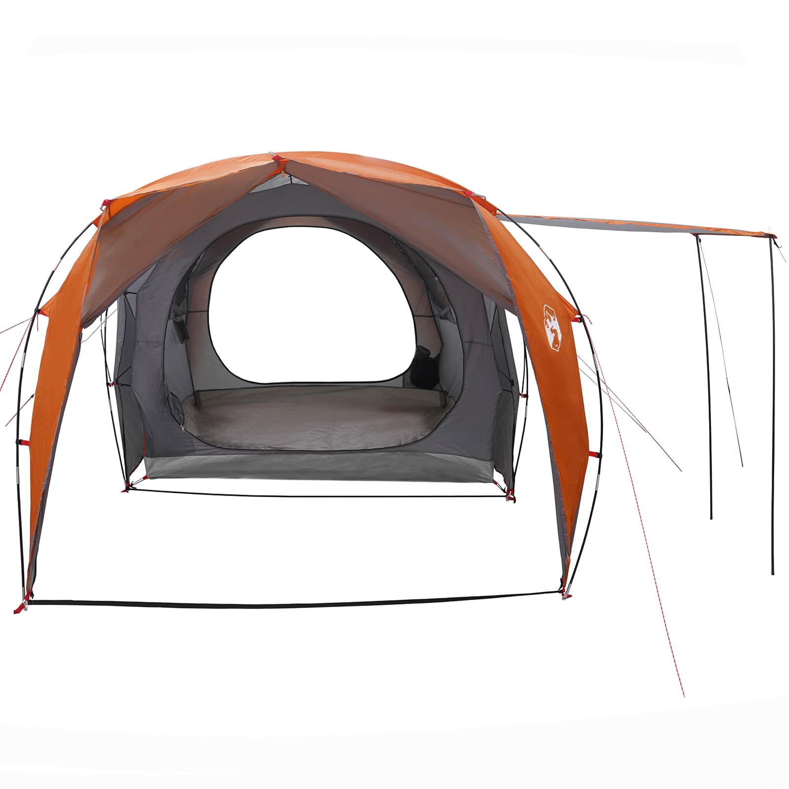 Tenda a tunnel 6 persona Grigio e arancione