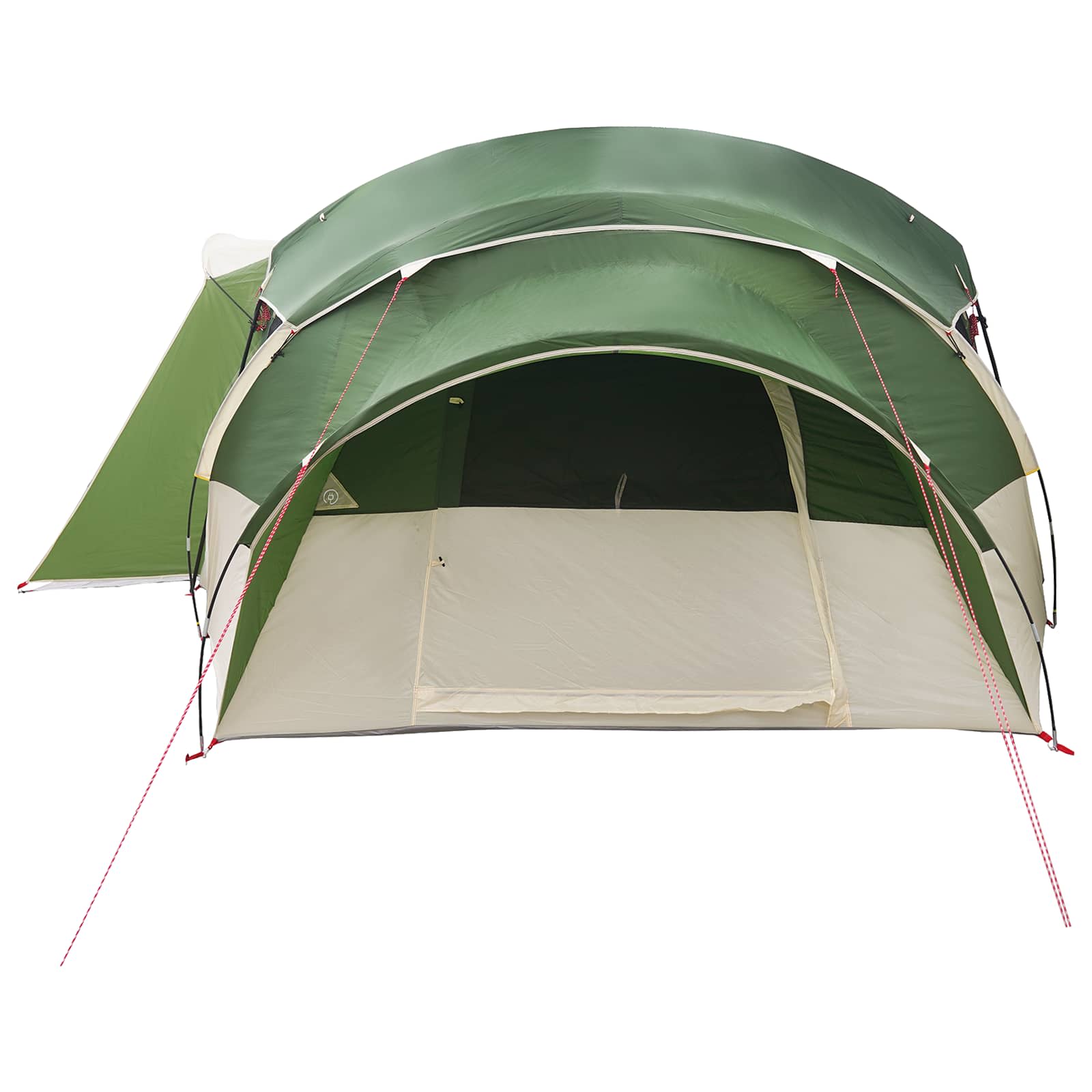 Tenda familiare con telo da pioggia resistente all'acqua Verde