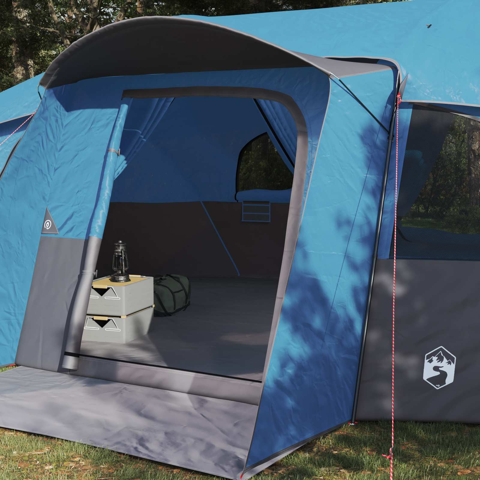 Tenda familiare con telo da pioggia resistente all'acqua