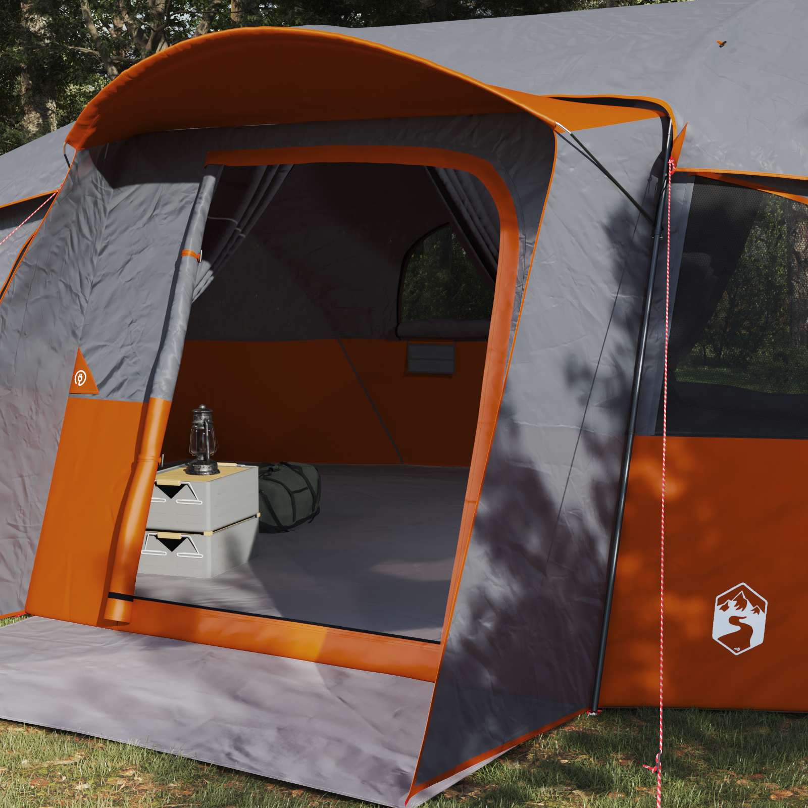 Tenda familiare con telo da pioggia resistente all'acqua