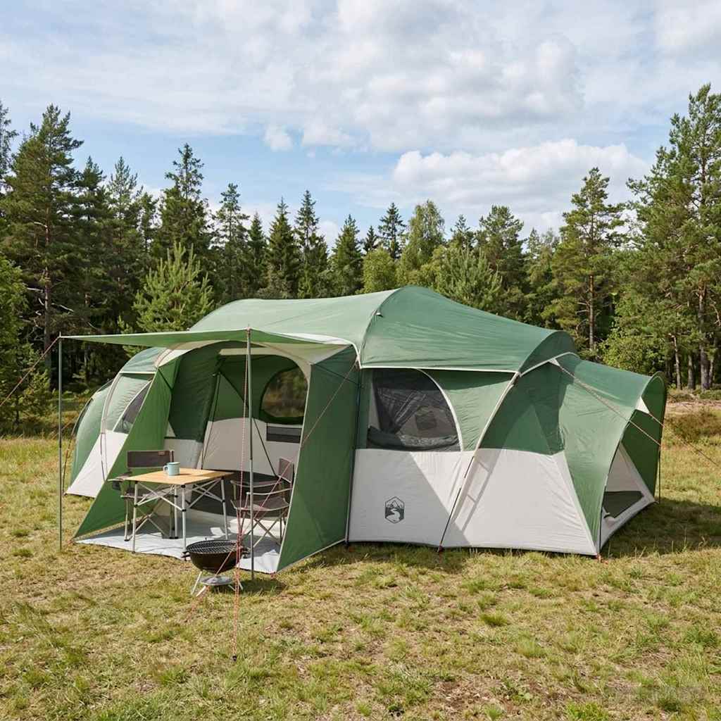 Tenda familiare con telo da pioggia resistente all'acqua