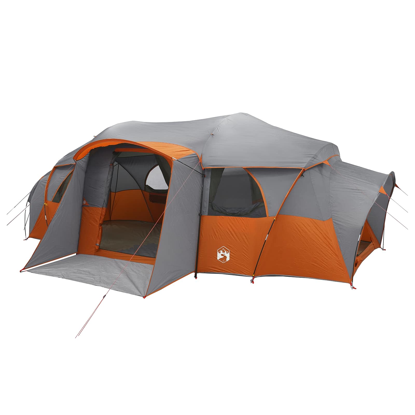Tenda familiare con telo da pioggia resistente all'acqua