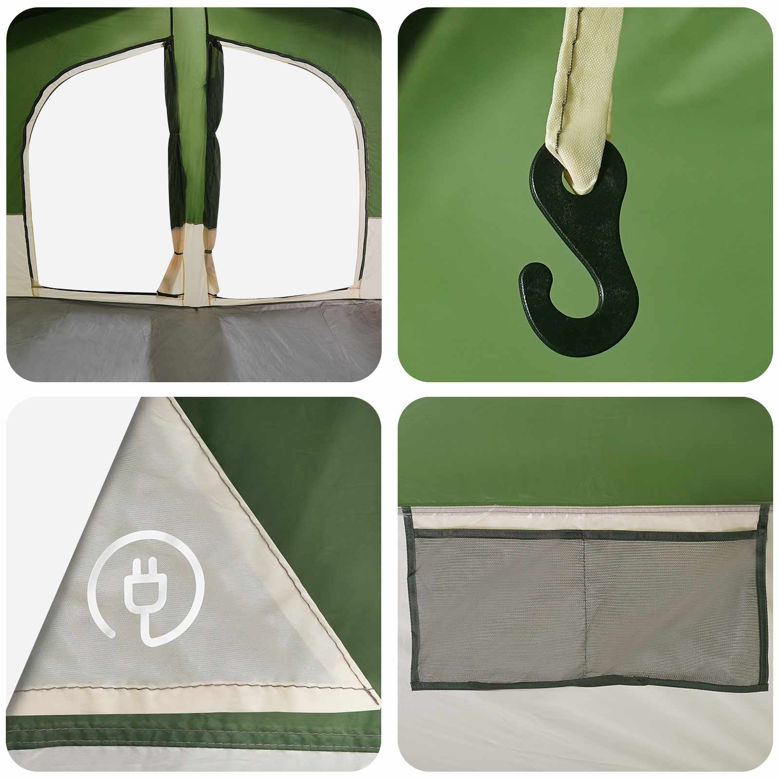 Tenda Familiare Verde 533 x 312 x 230 cm
