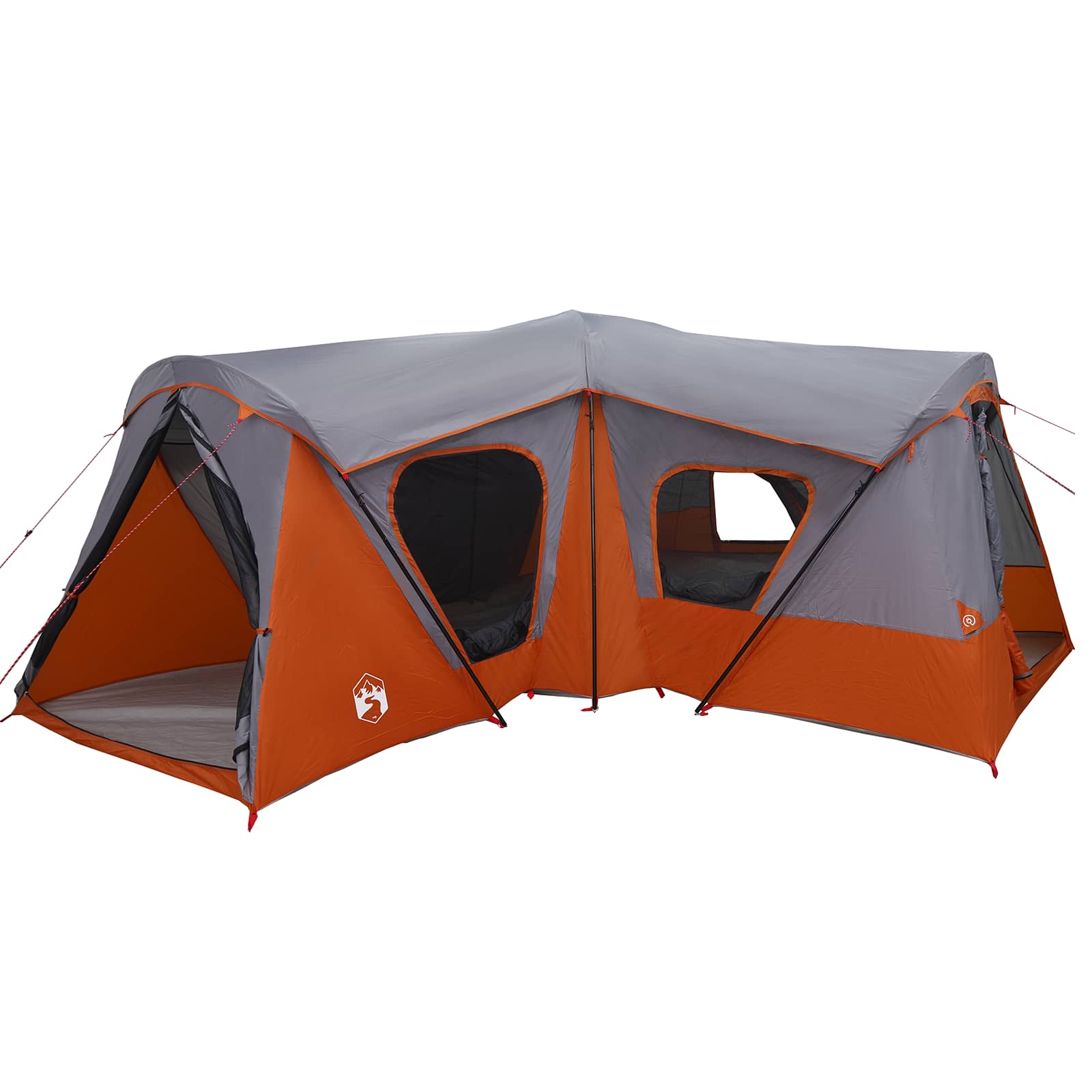 Tenda Familiare 14 persona Grigio e arancione