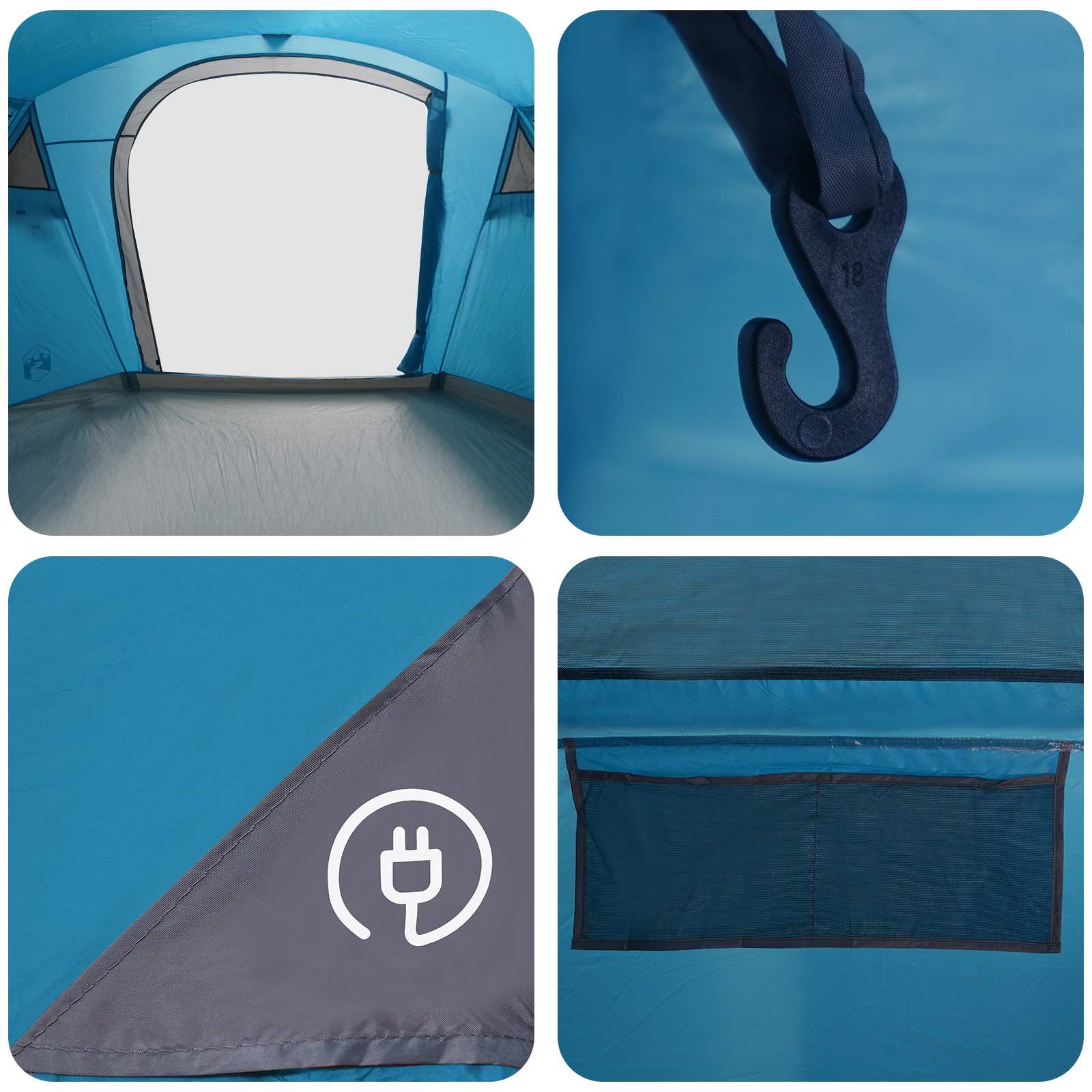 Tenda a tunnel Blu 505 x 330 x 204 cm