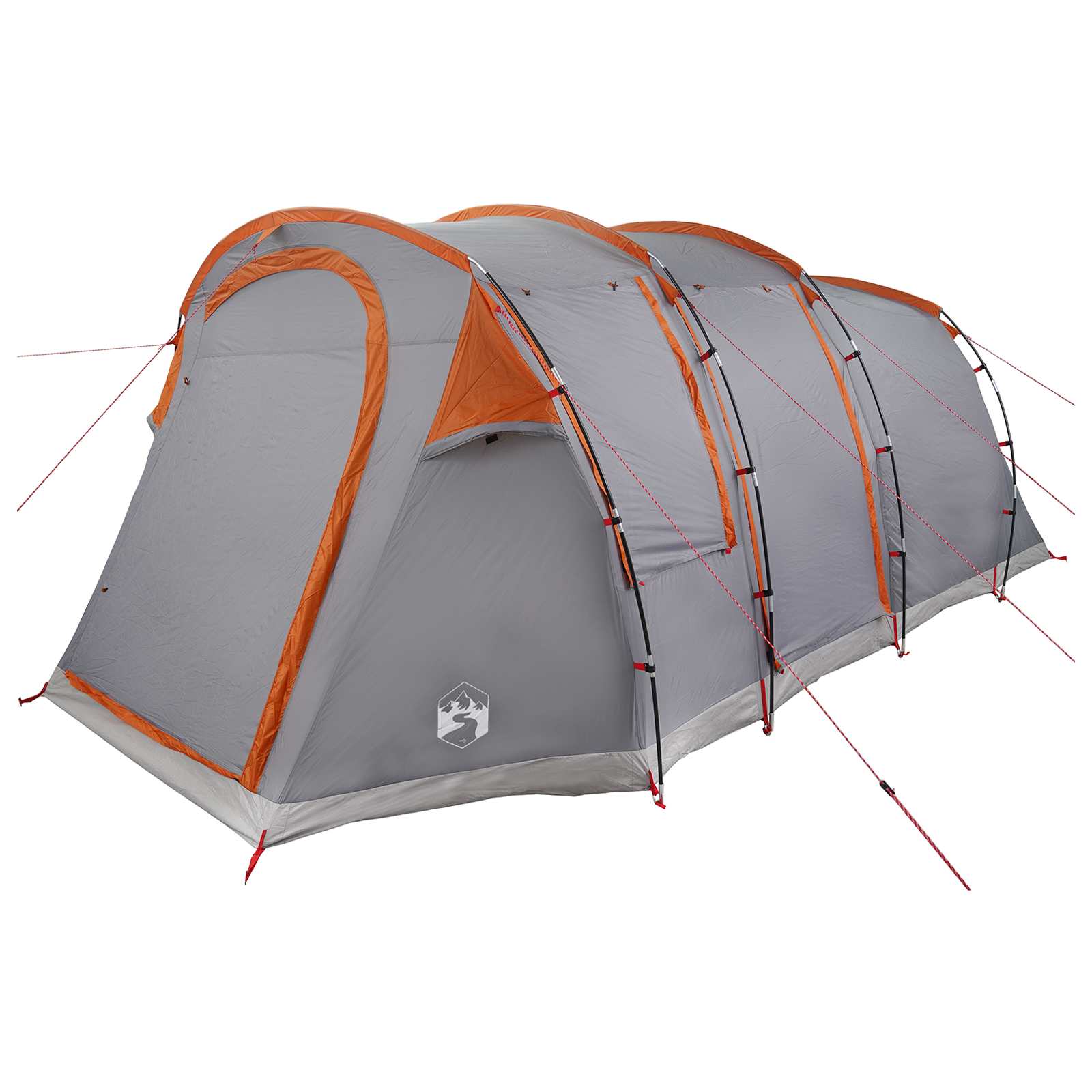 Tenda a tunnel Grigio e arancione 505 x 330 x 204 cm