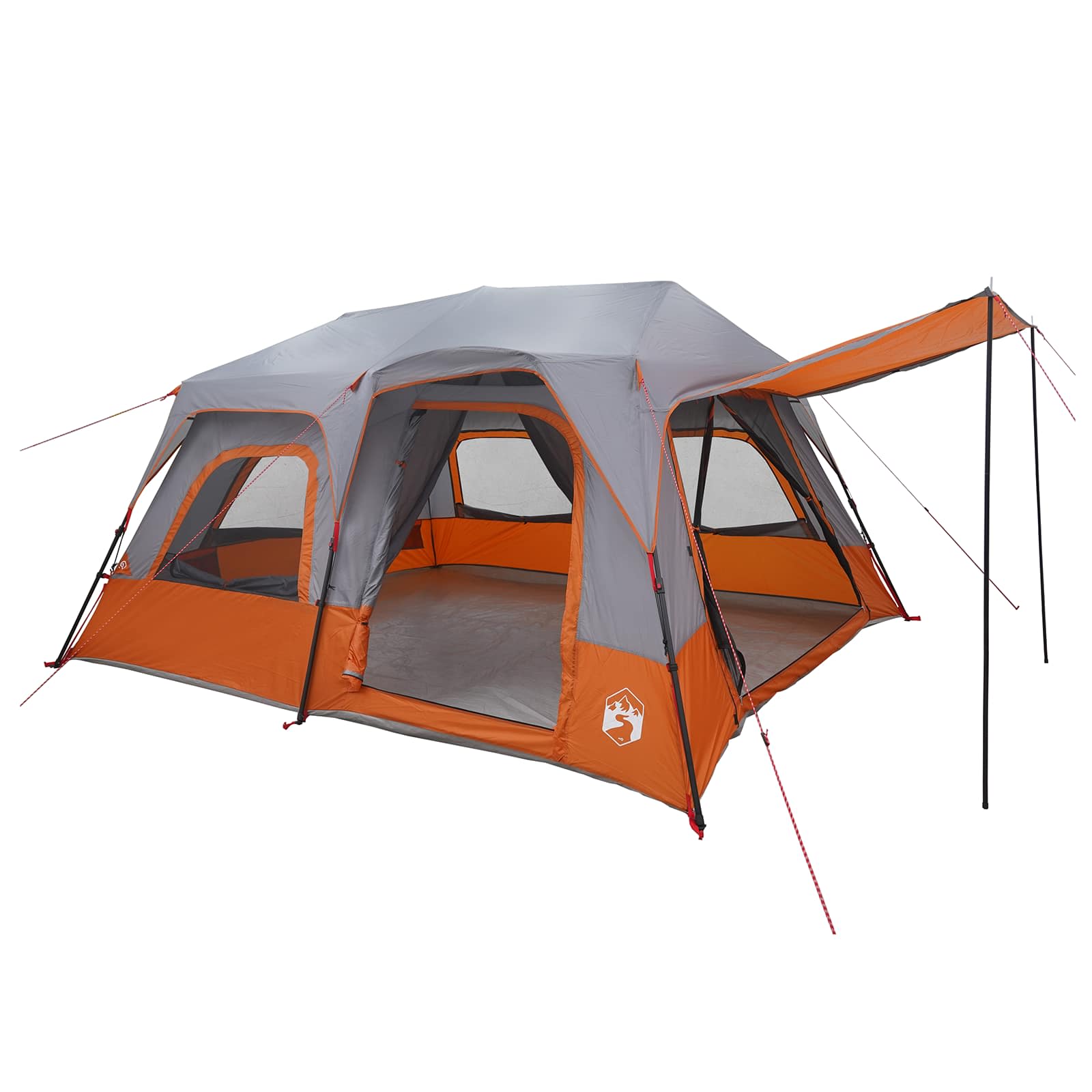 Tenda Istantanea 8 persona Grigio e arancione