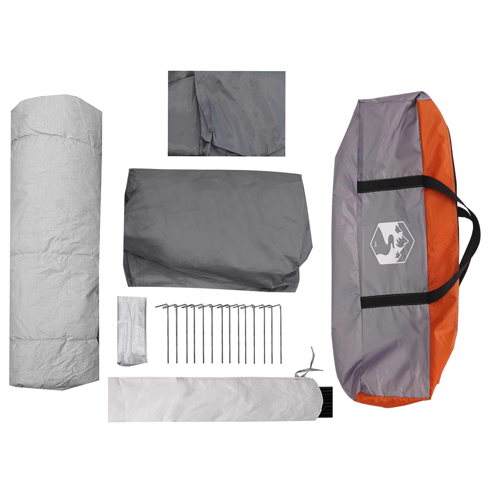 Tenda Istantanea 8 persona Grigio e arancione