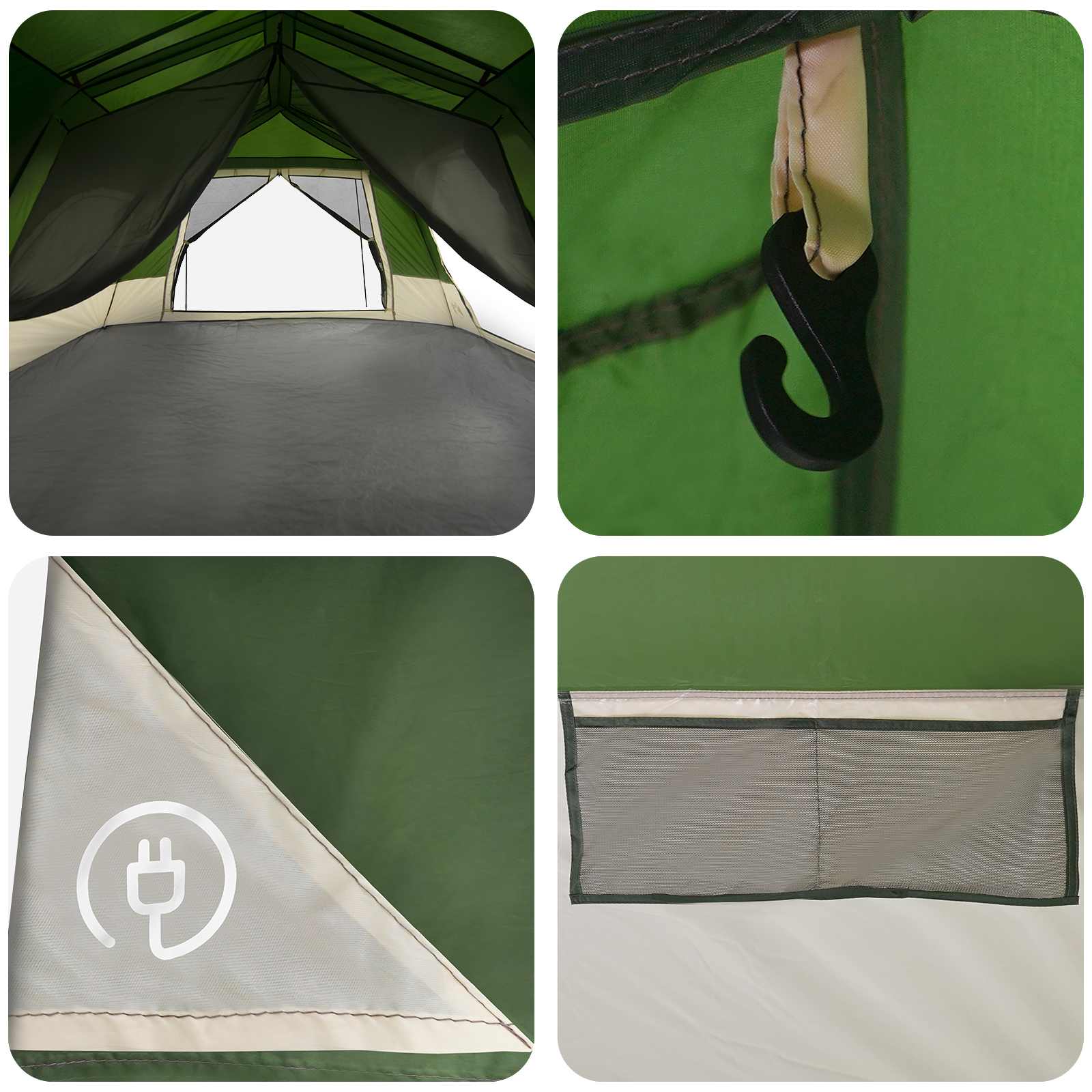 Tenda Istantanea 10 persona Verde