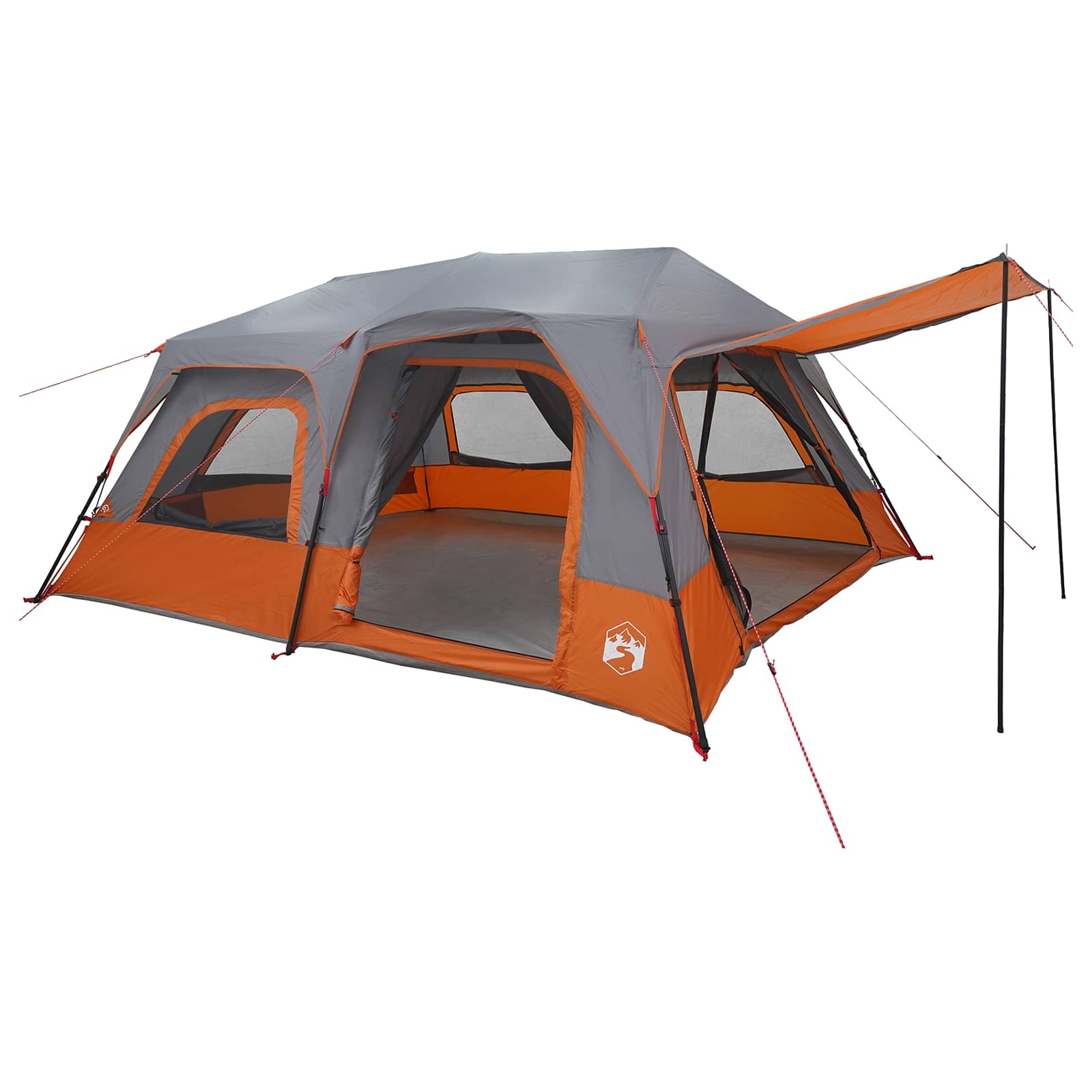 Tenda Istantanea 10 persona Grigio e arancione