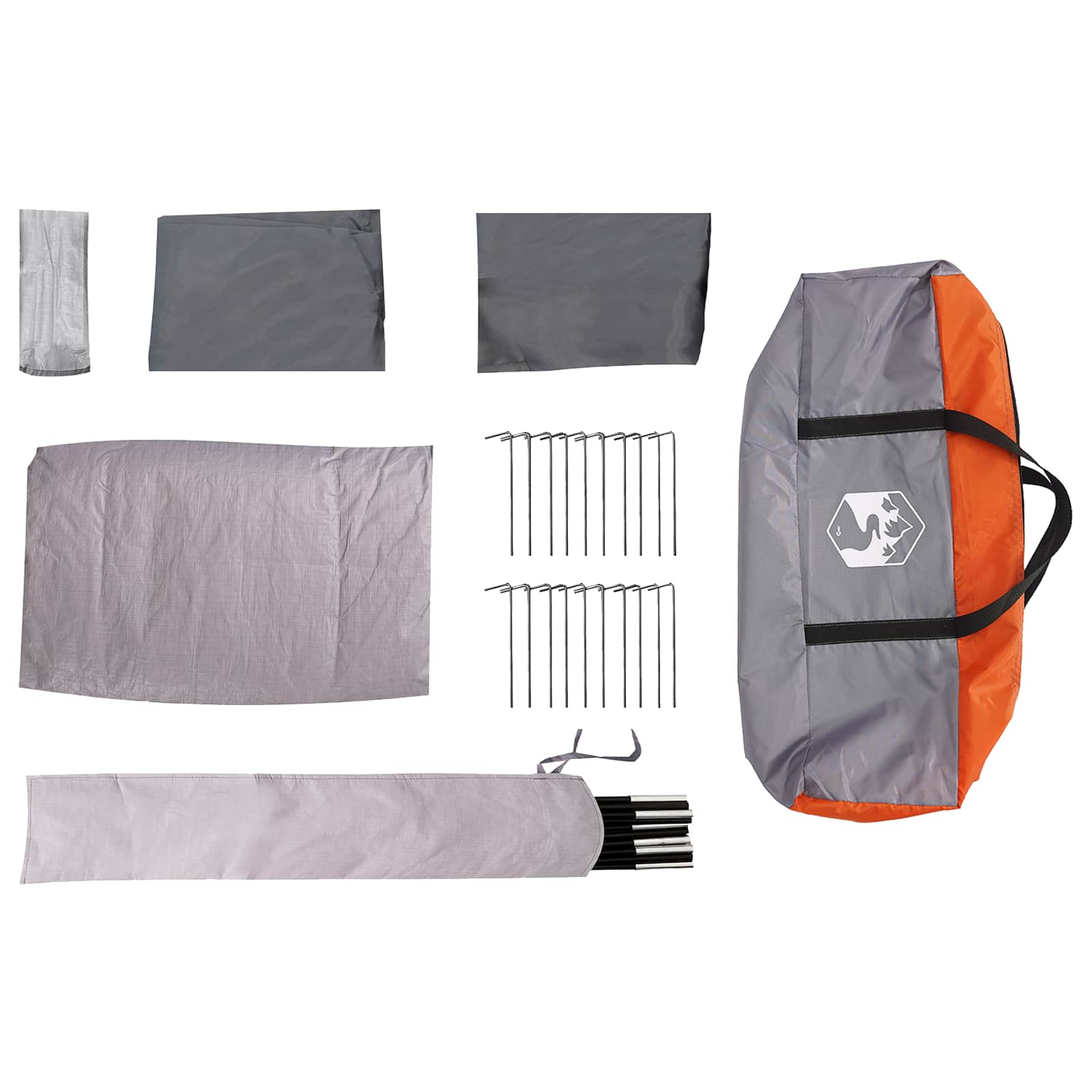 Tenda Istantanea Grigio e arancione 524 x 232 x 192 cm